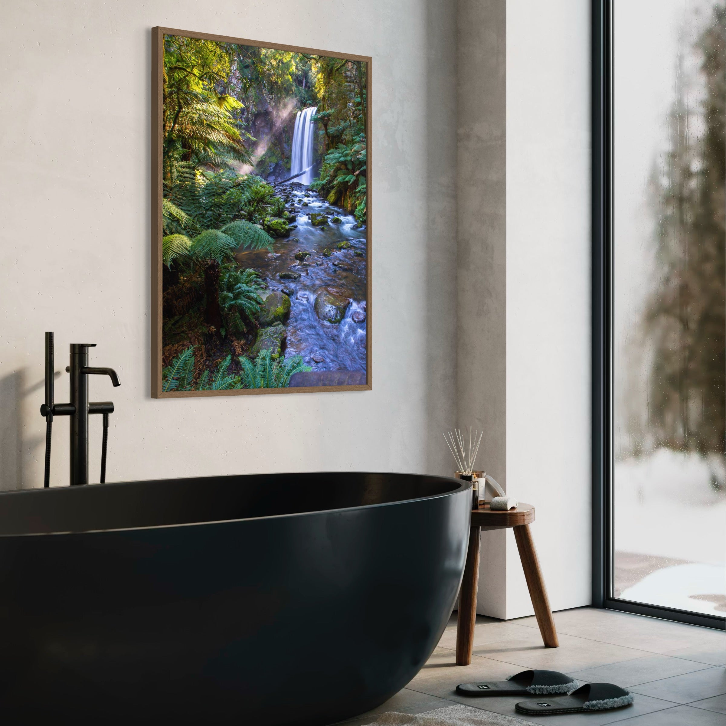 Rainforest Waterfall - Moderno Wall Art Wall Art