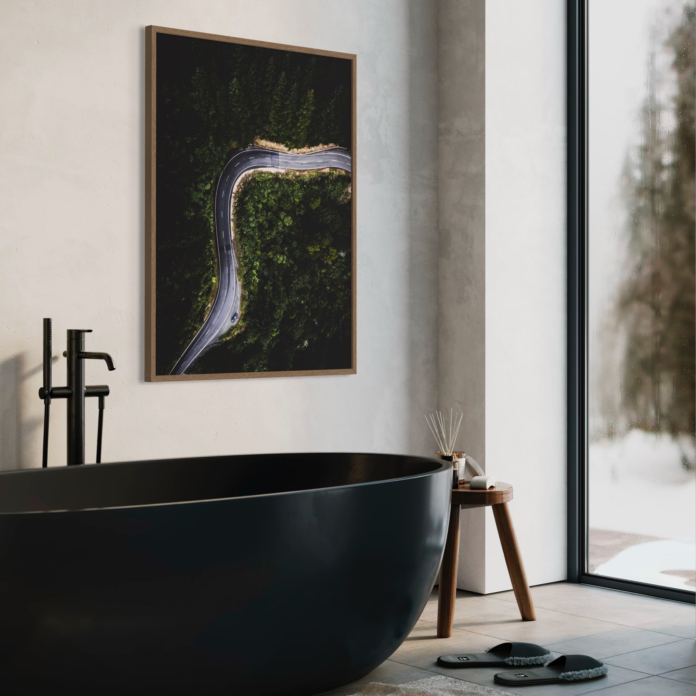 New Zealand Highway - Moderno Wall Art Wall Art