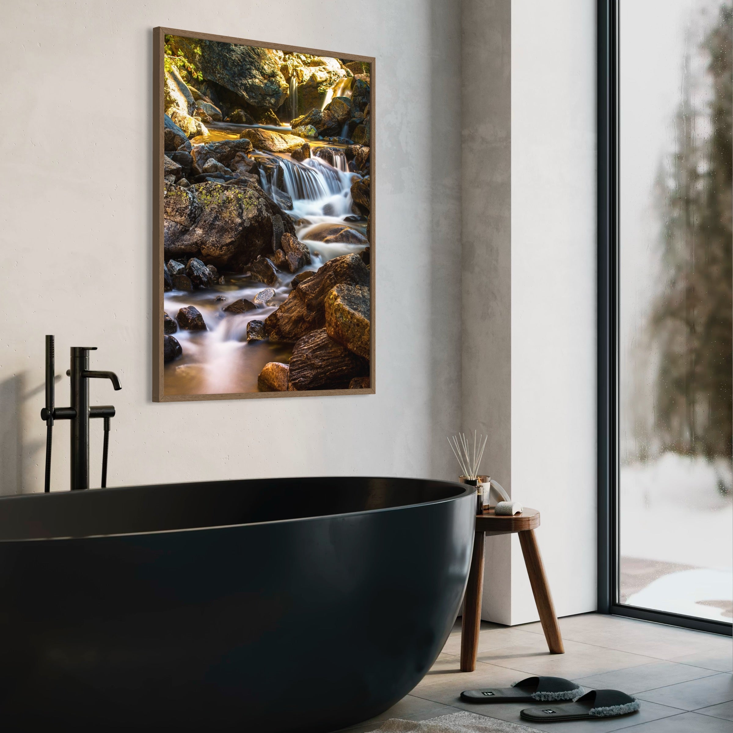 Nature’s Tranquil Flow - Moderno Wall Art Wall Art