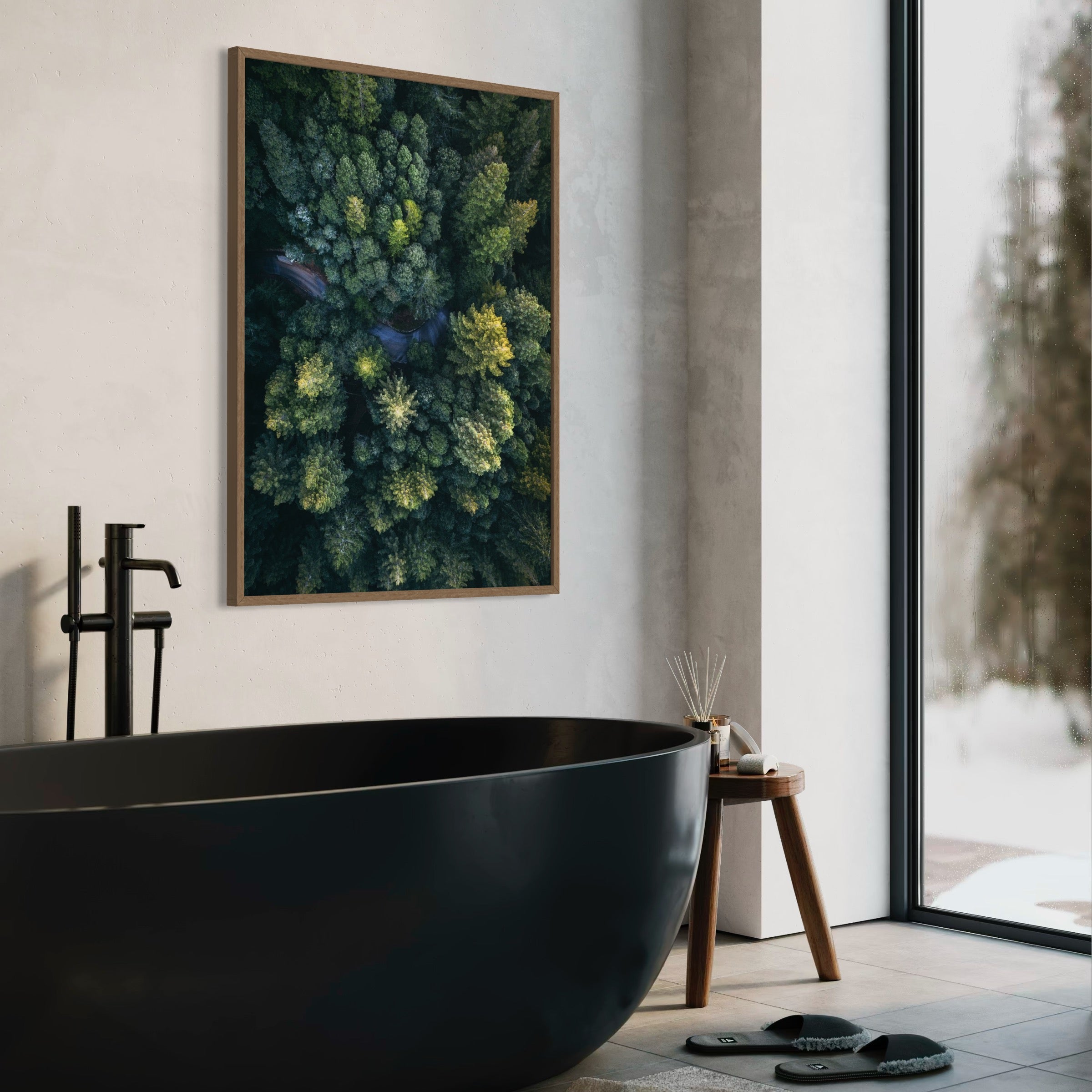 Winding Through the Woods - Moderno Wall Art Wall Art