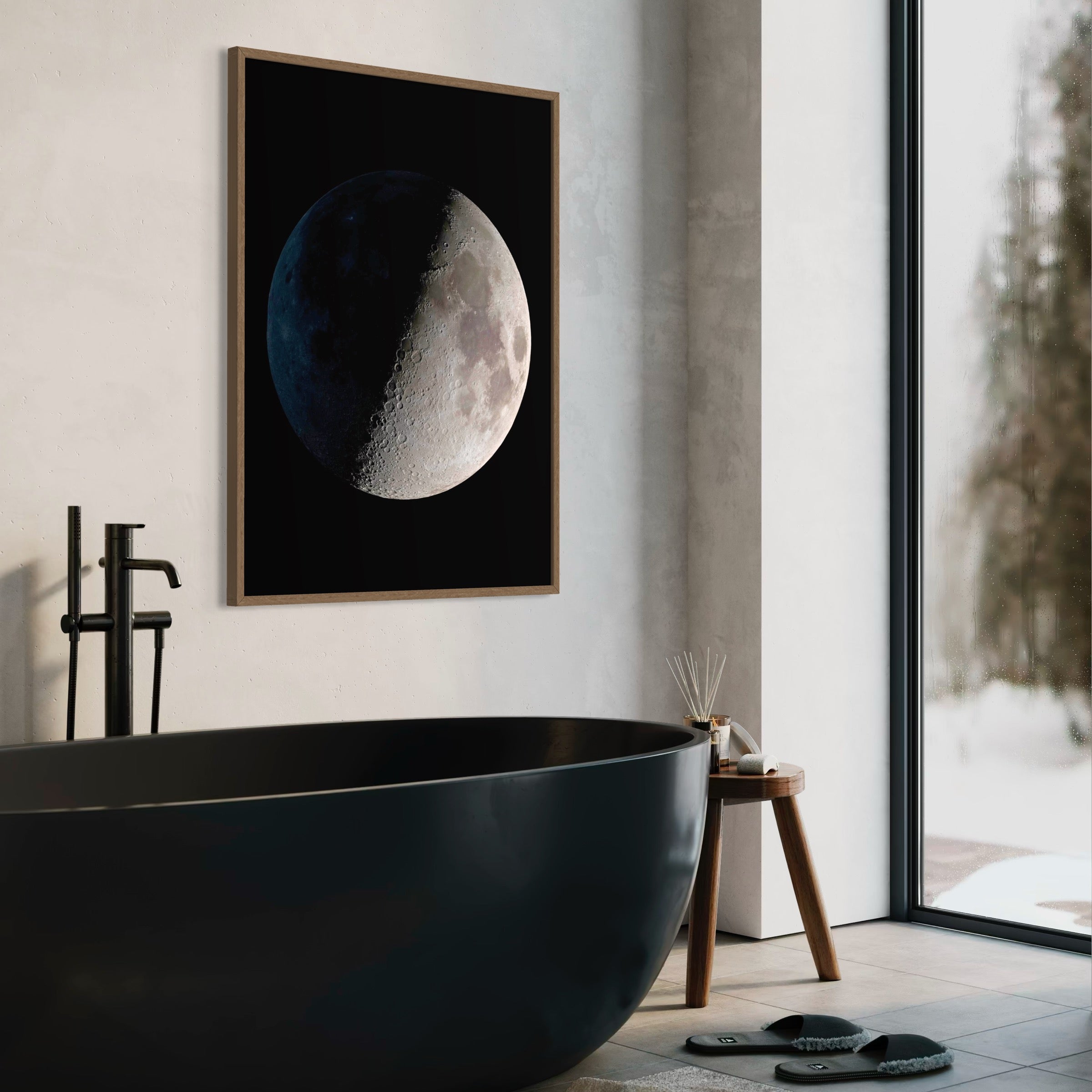 Half Moon - Moderno Wall Art Wall Art