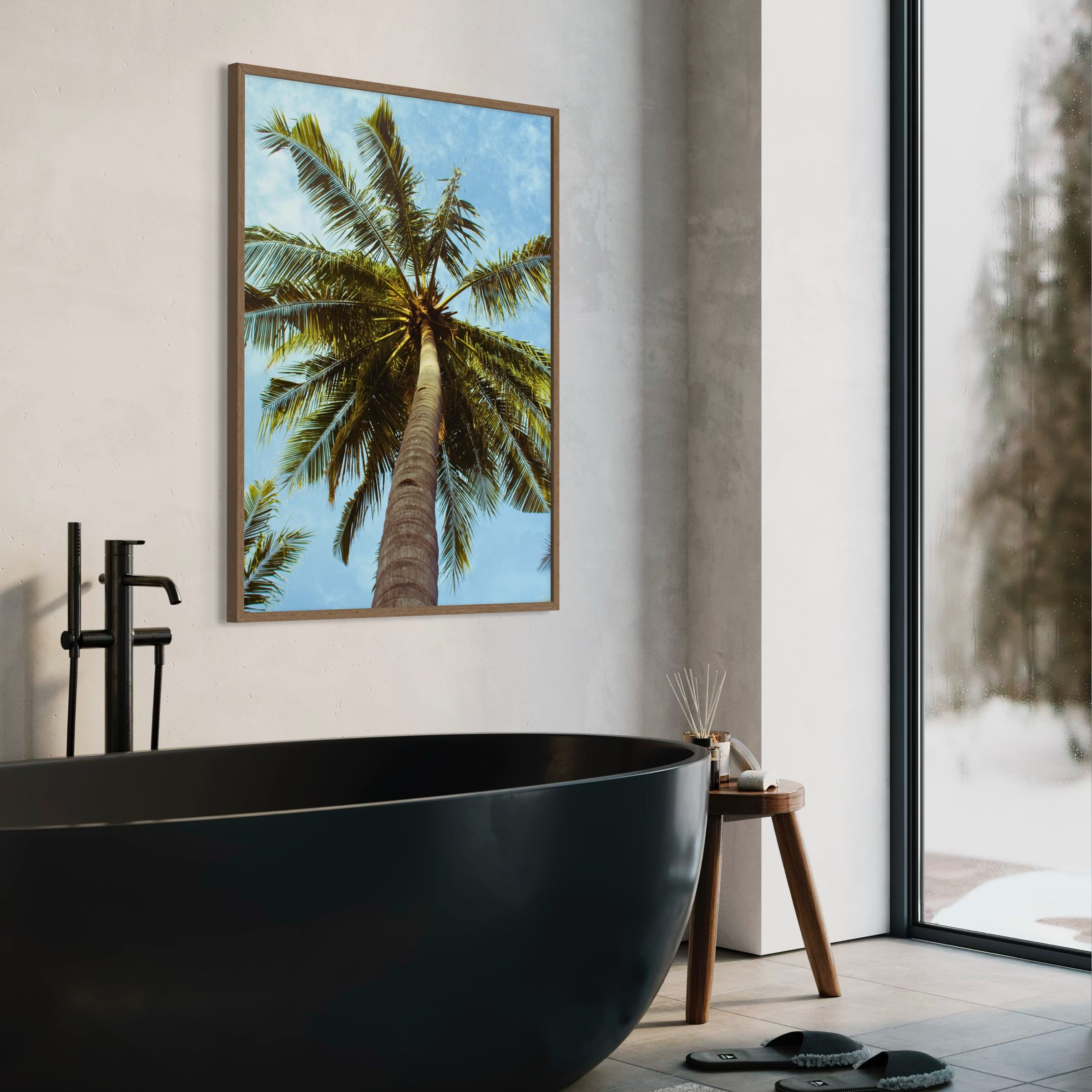 Palm Tree Perspective - Moderno Wall Art Wall Art