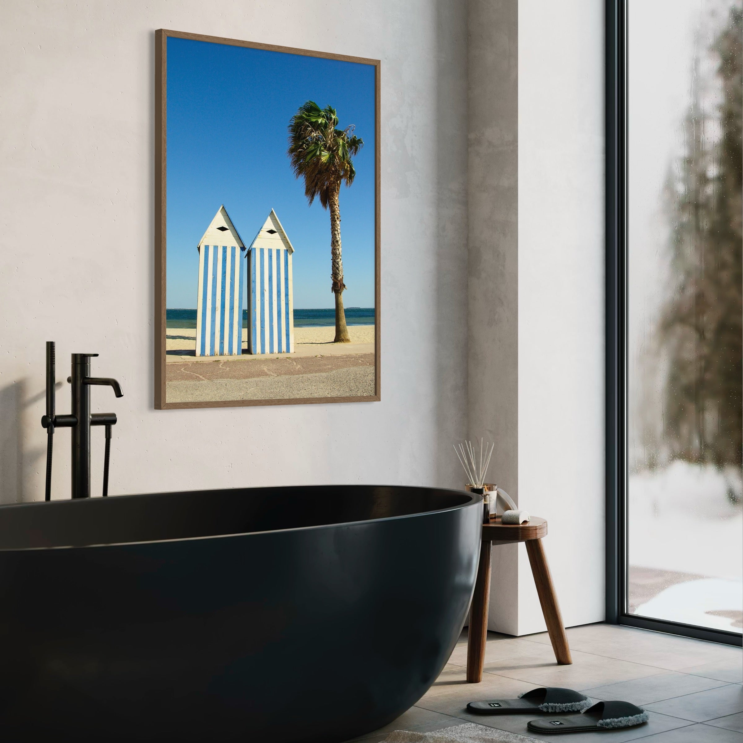 Beach Huts - Moderno Wall Art Wall Art
