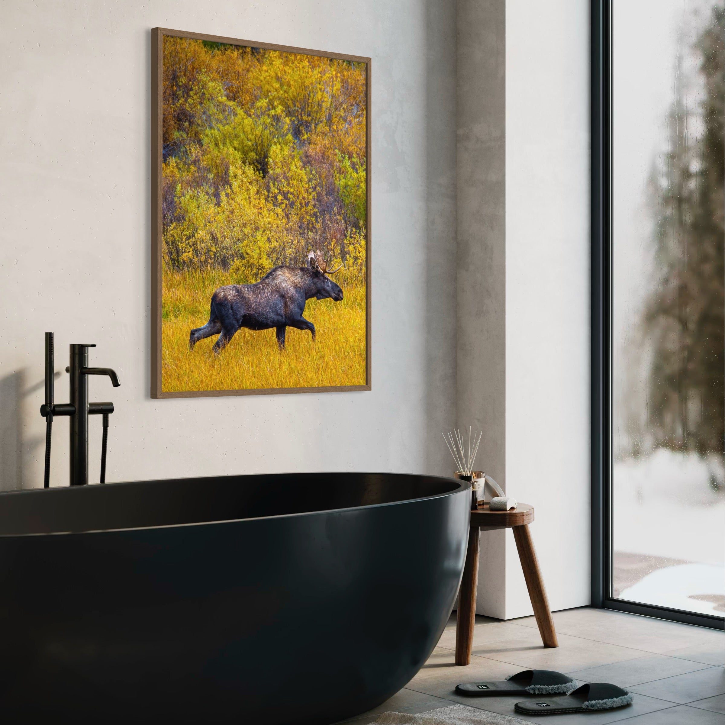 Majestic Moose in Fall - Moderno Wall Art Wall Art