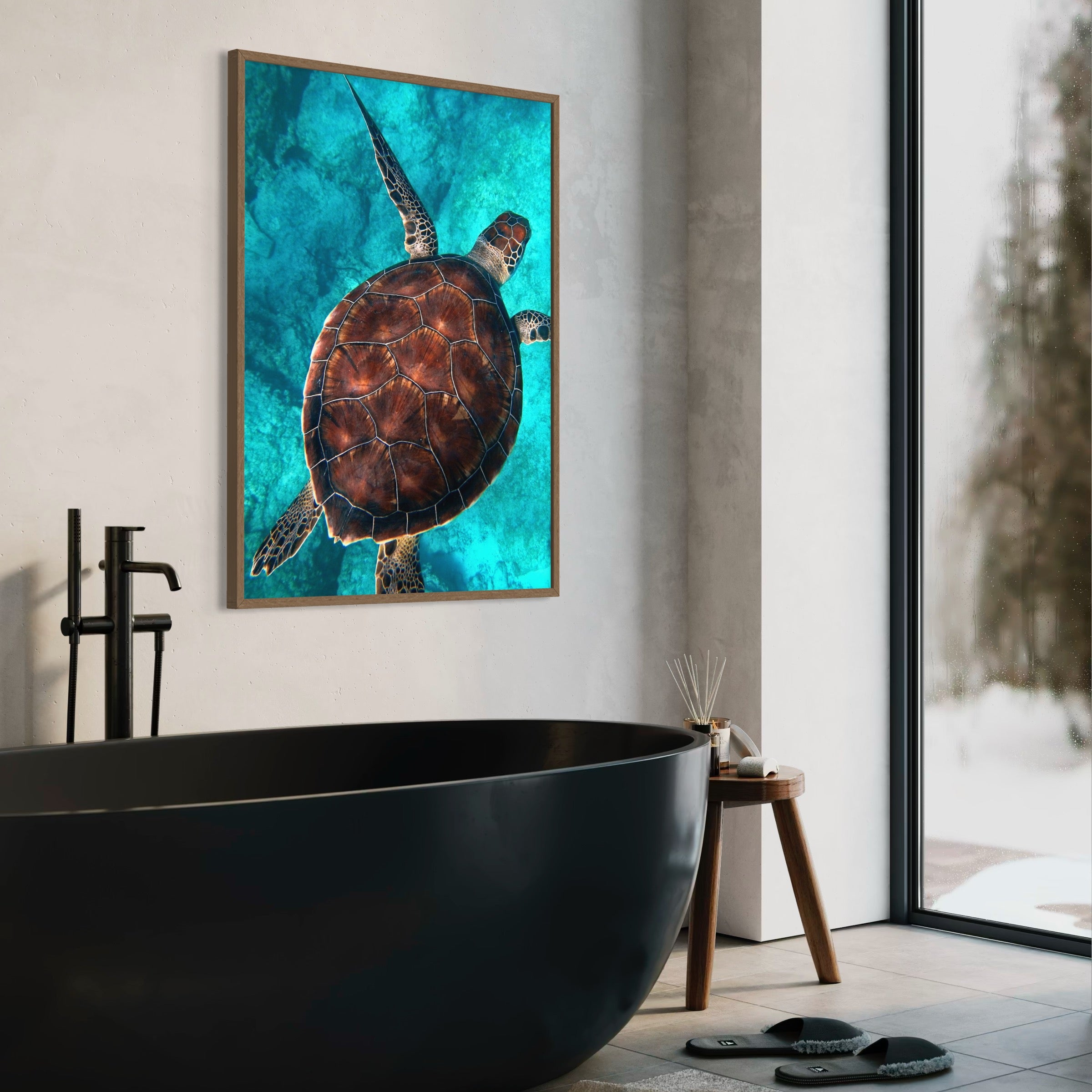 Gliding Through the Shadows - Moderno Wall Art Wall Art