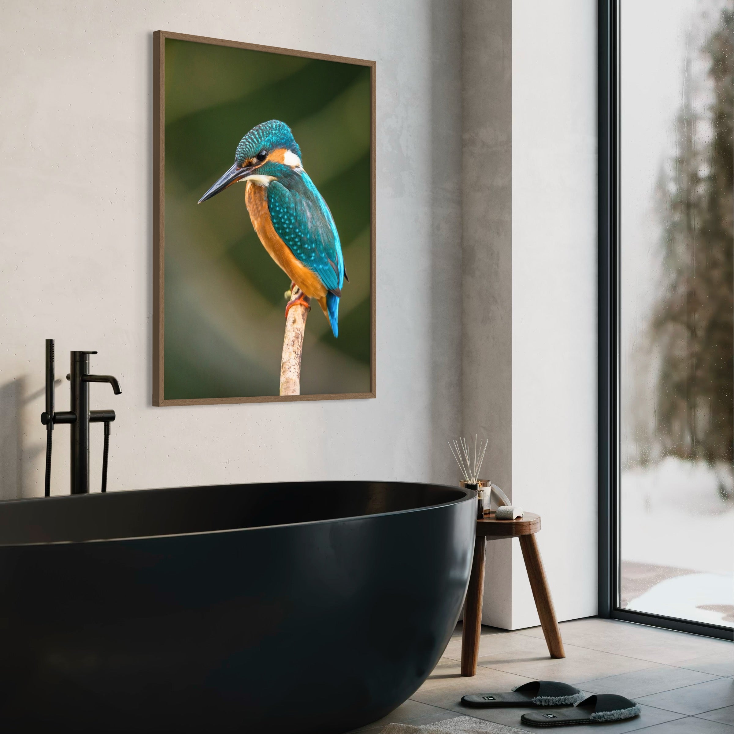 Kingfisher's Perch - Moderno Wall Art Wall Art