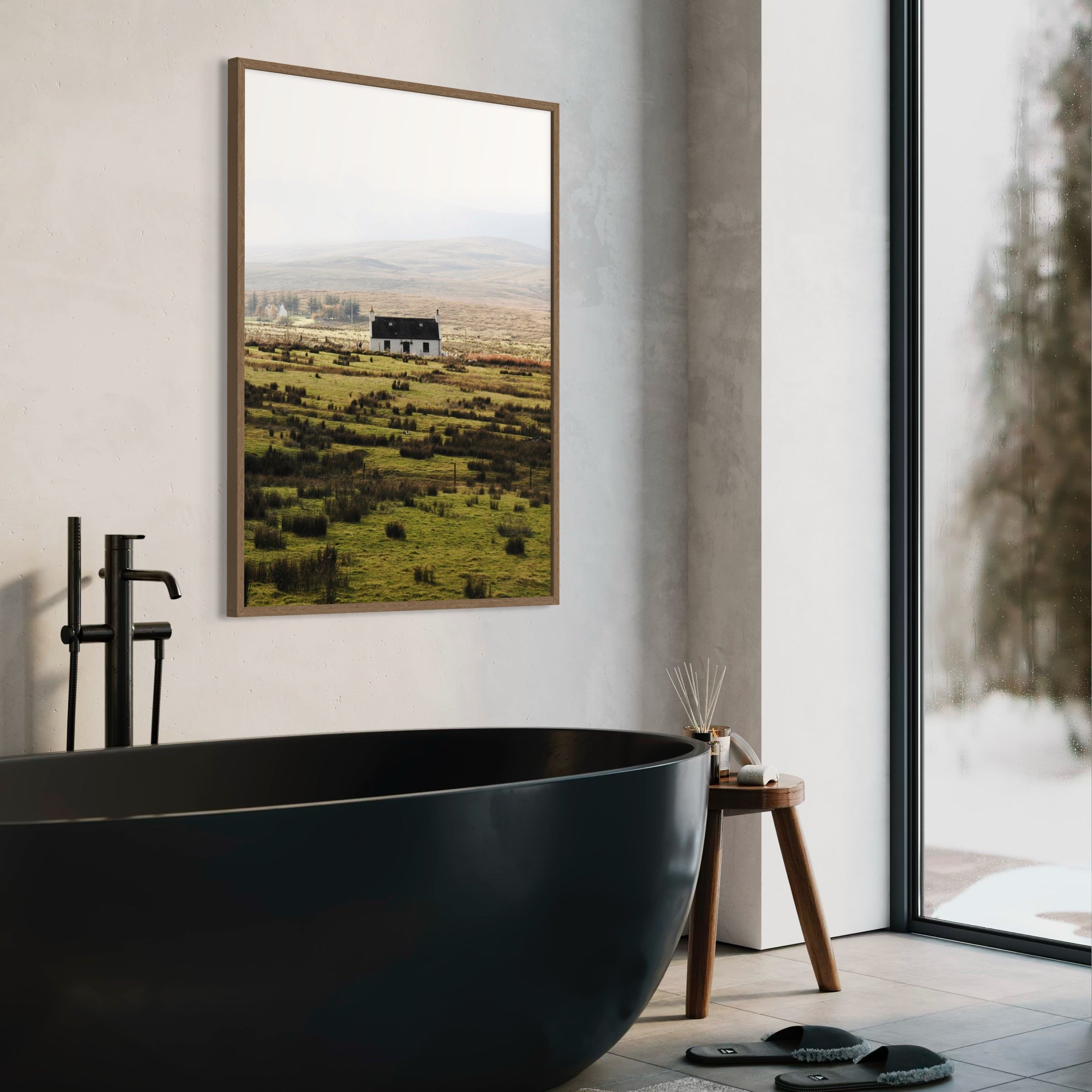 House on Misty Plains - Moderno Wall Art Wall Art