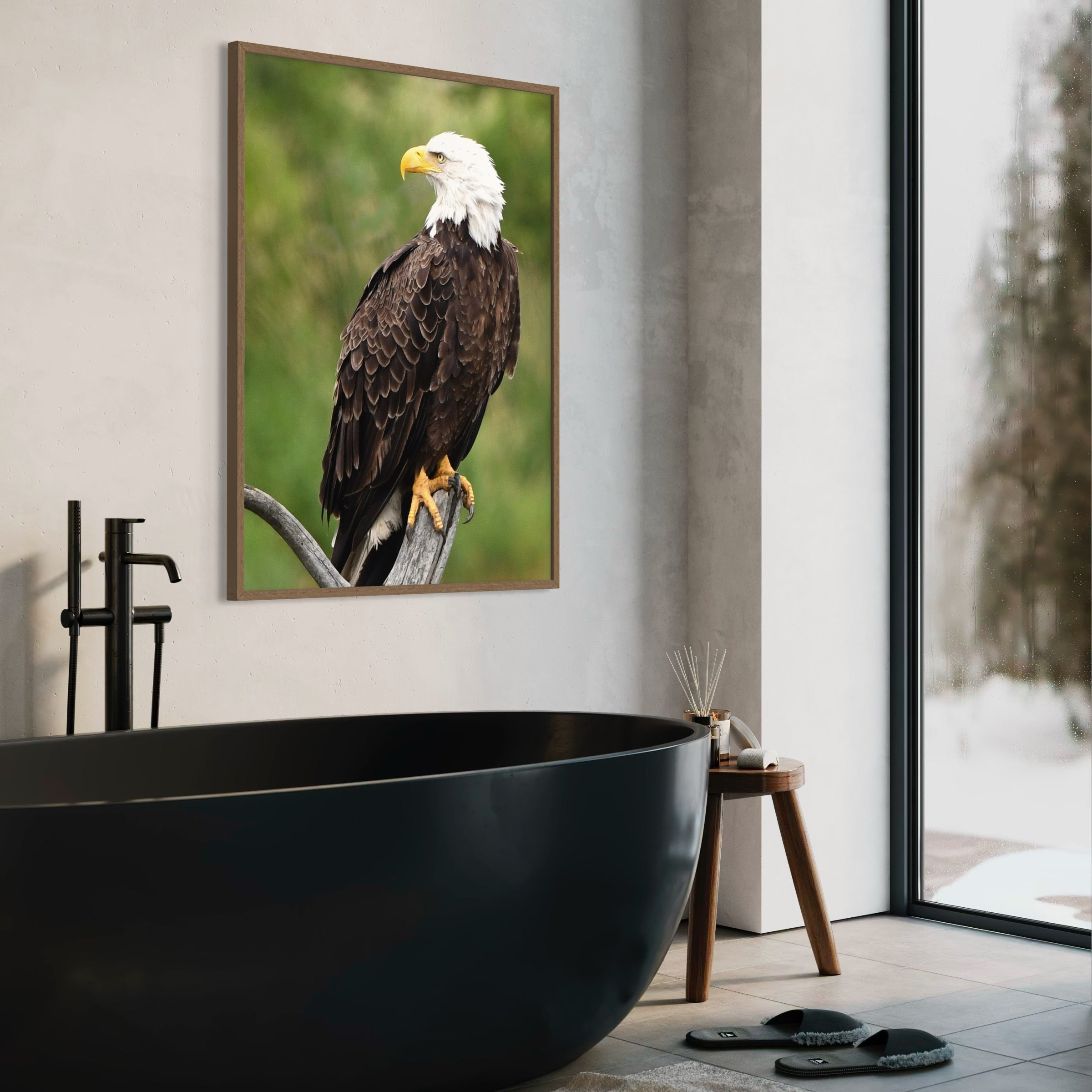 Watchful Hunter - Moderno Wall Art Wall Art