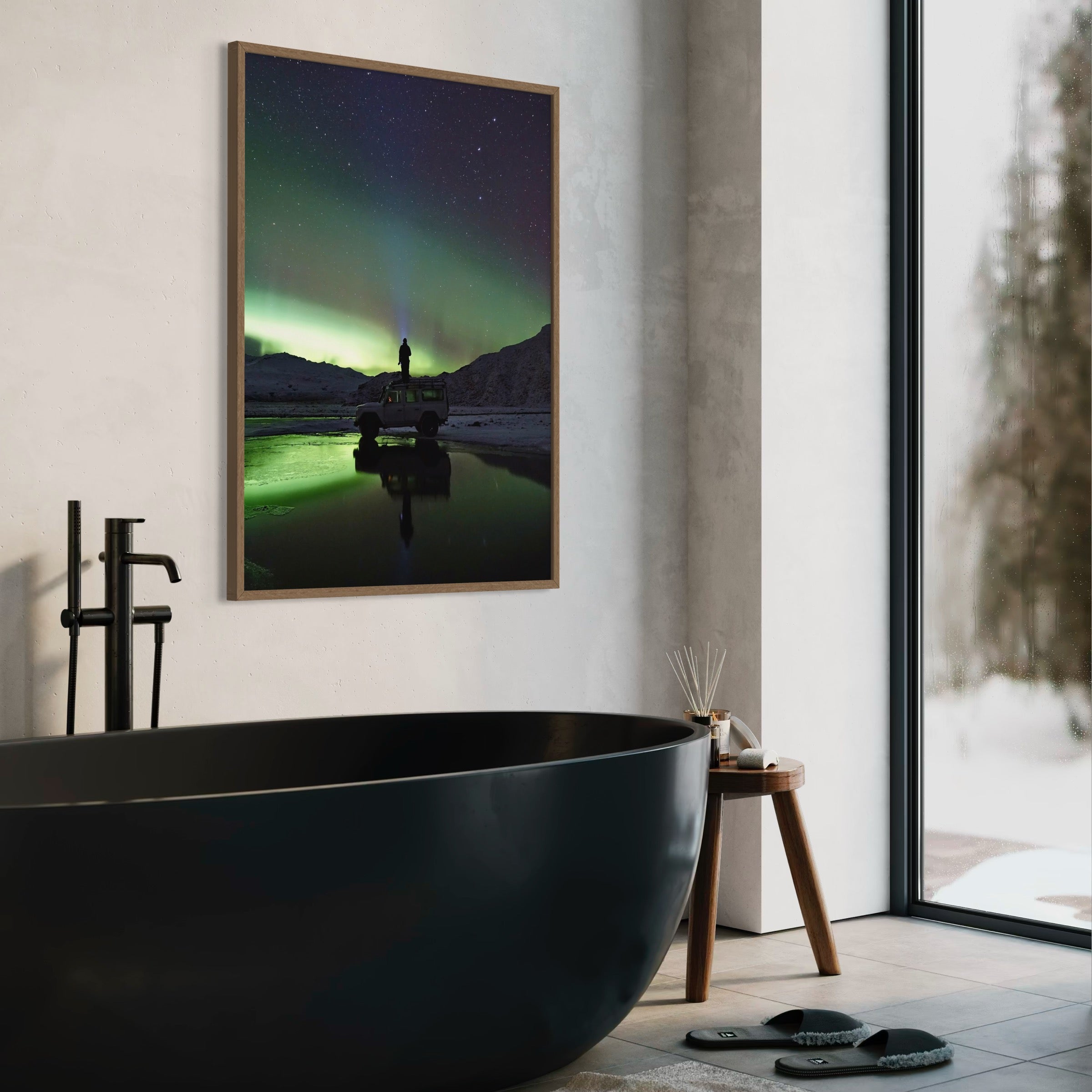 Lights Over Thórsmörk - Moderno Wall Art Wall Art