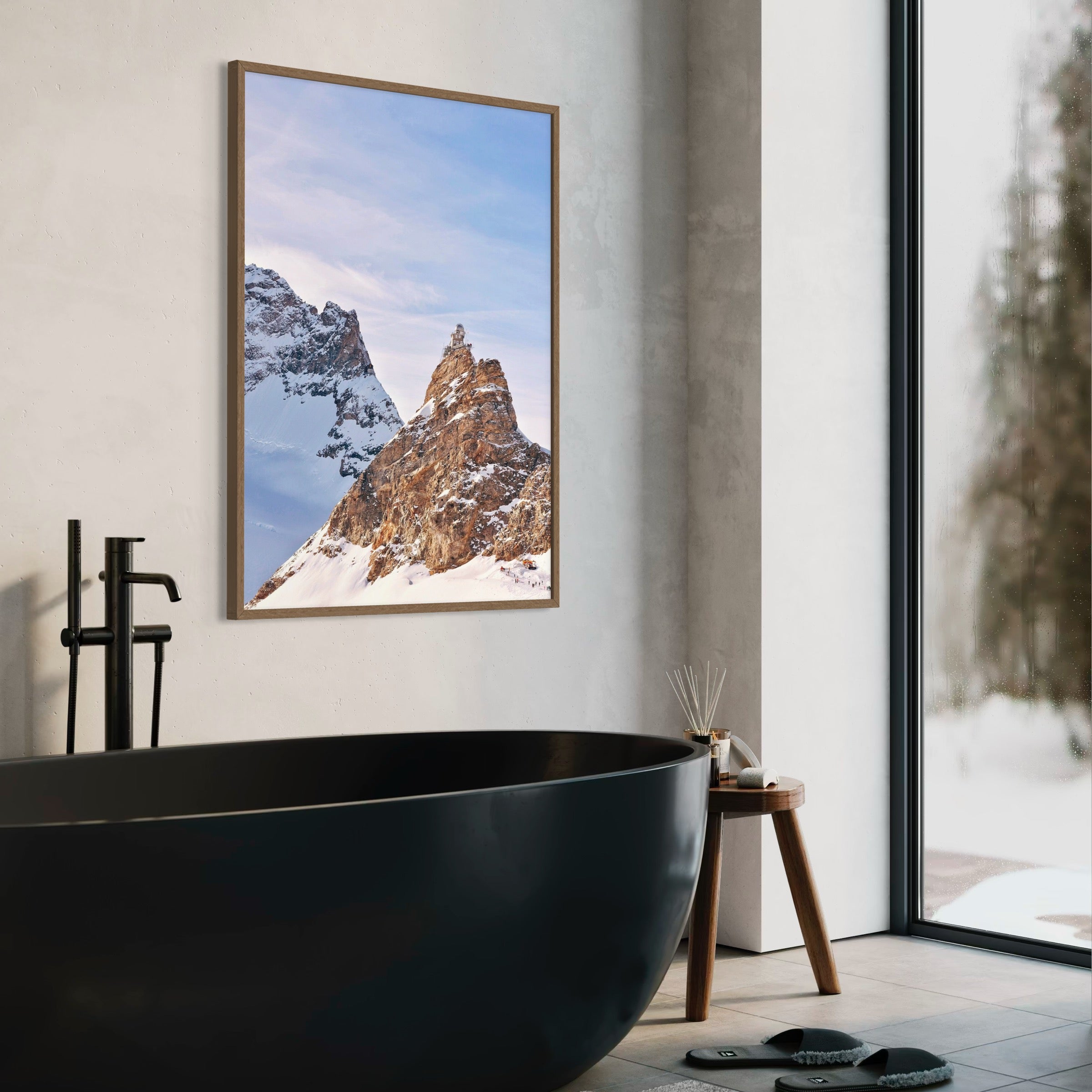 Peaks of Lauterbrunnen - Moderno Wall Art Wall Art