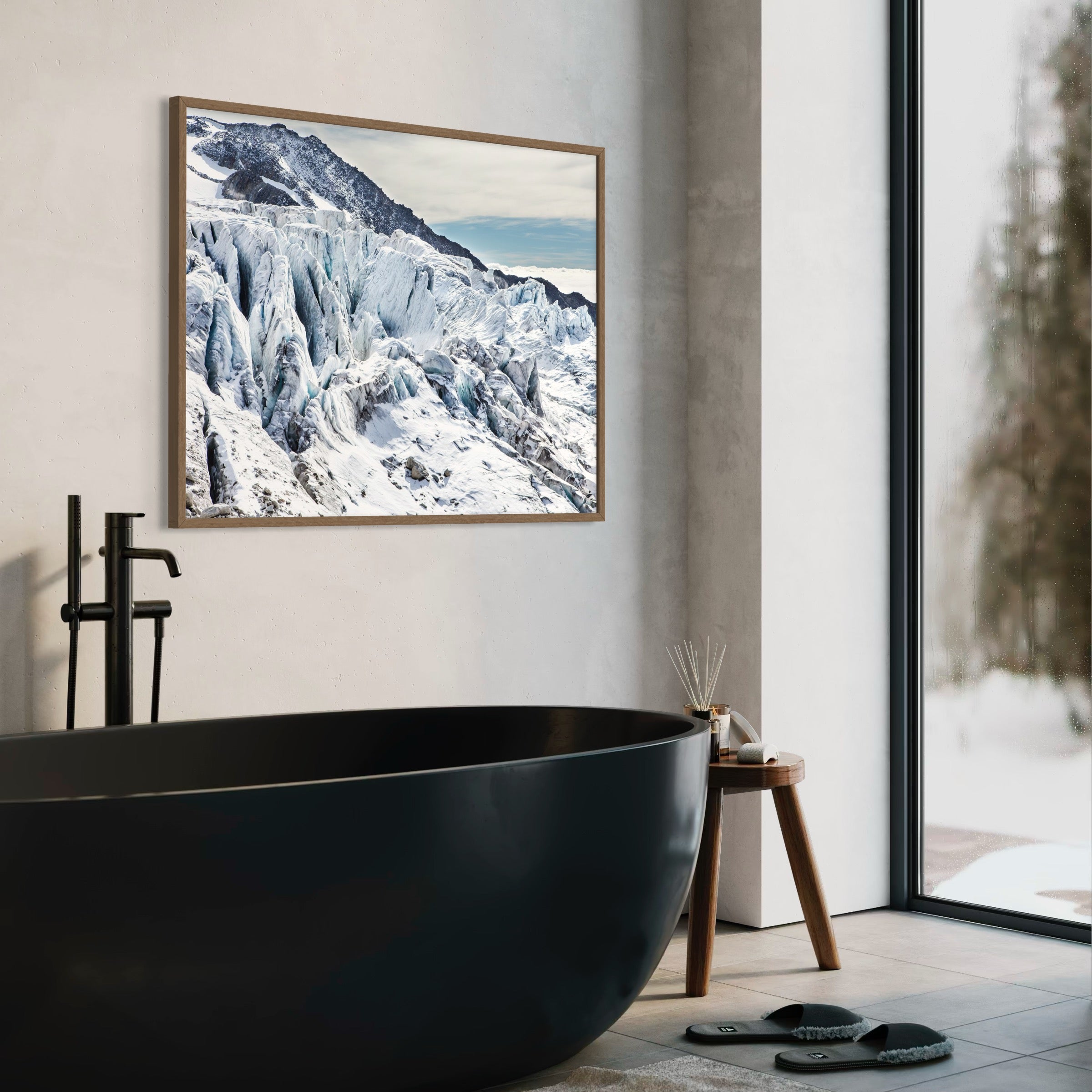 Glacial Fortress - Moderno Wall Art Wall Art