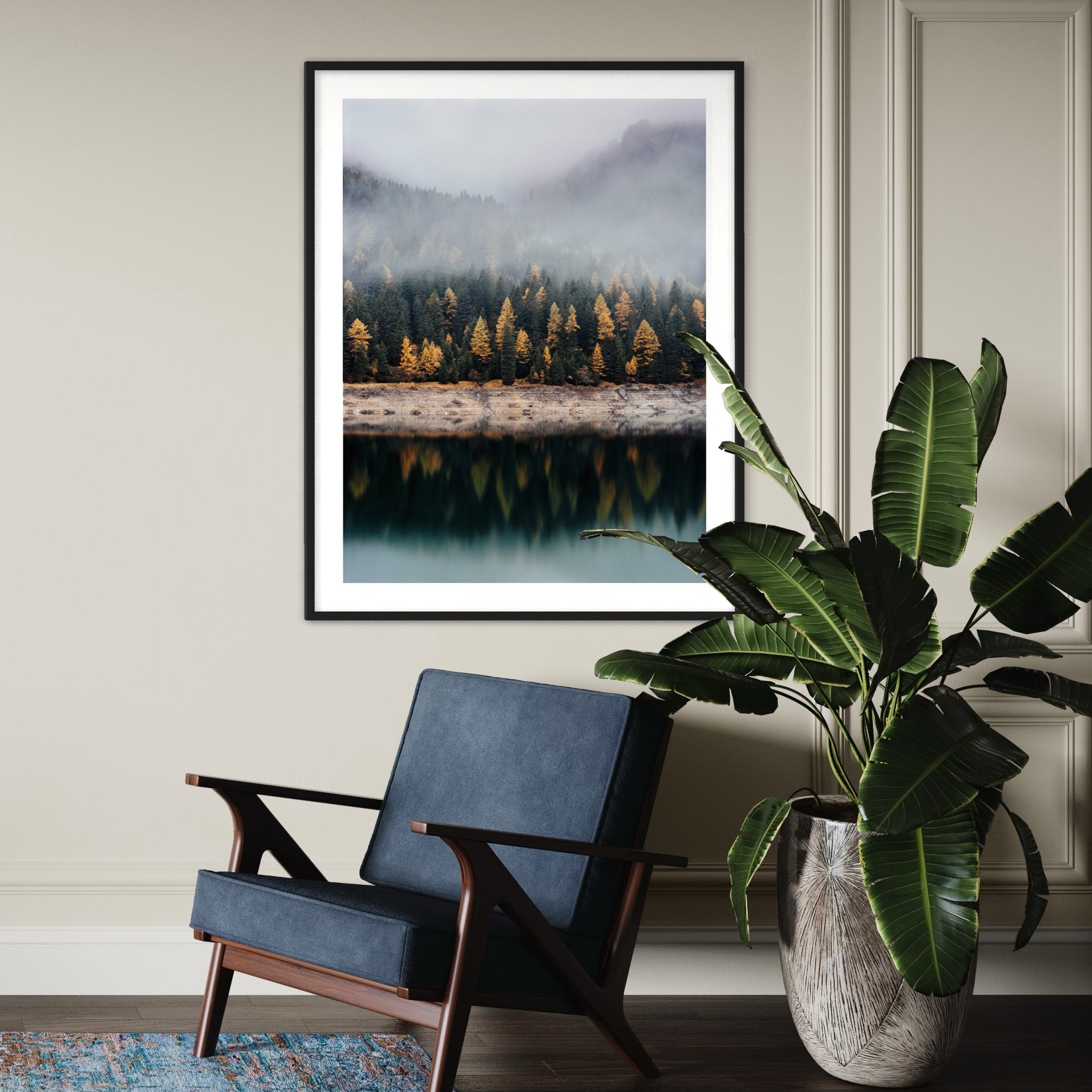 Foggy Reflections - Moderno Wall Art Wall Art