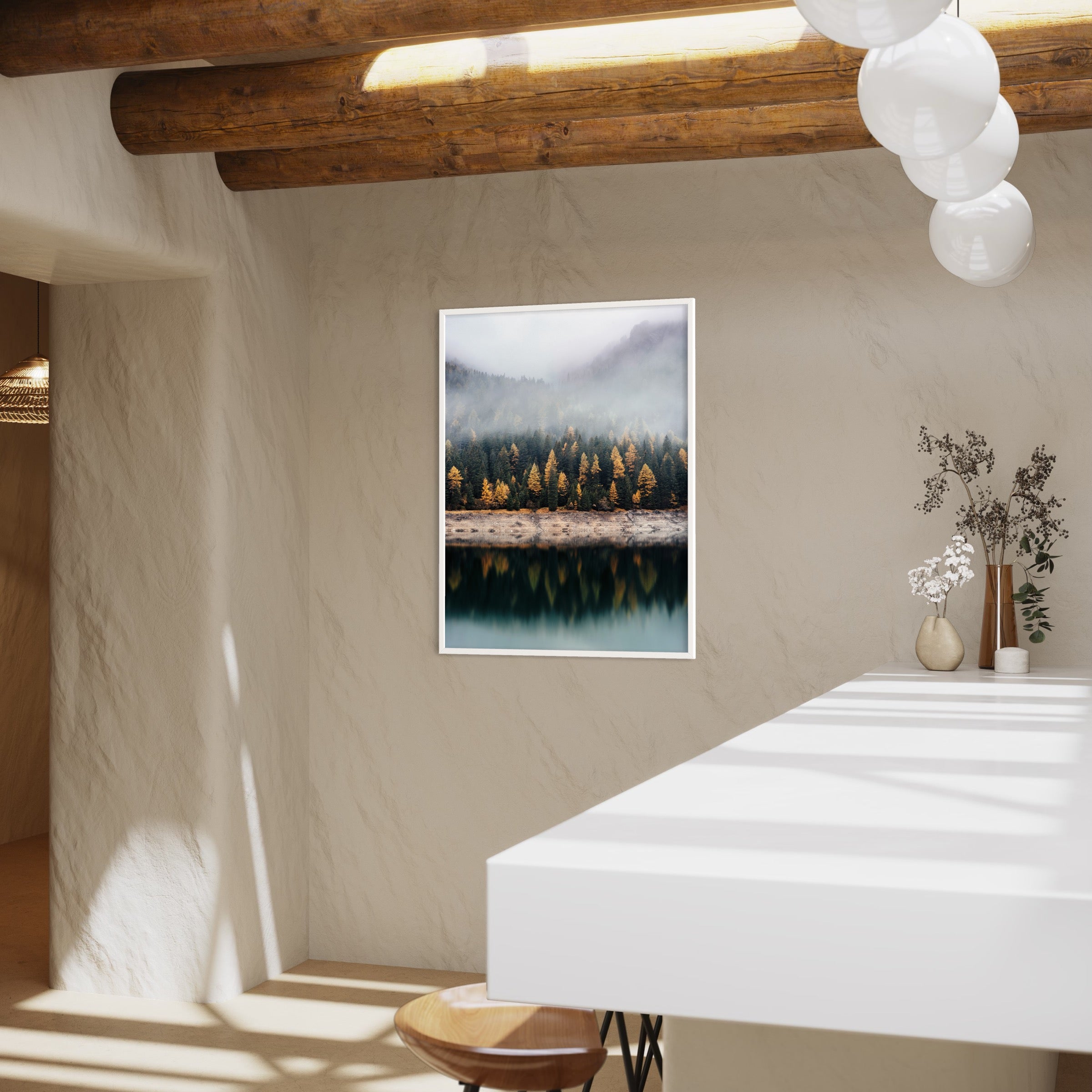 Foggy Reflections - Moderno Wall Art Wall Art