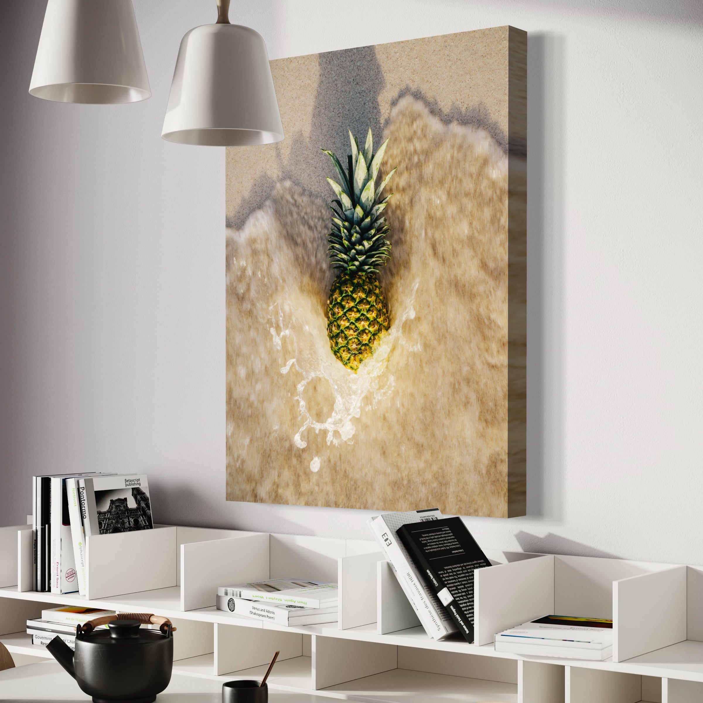 Pineapple Ashore - Moderno Wall Art Wall Art