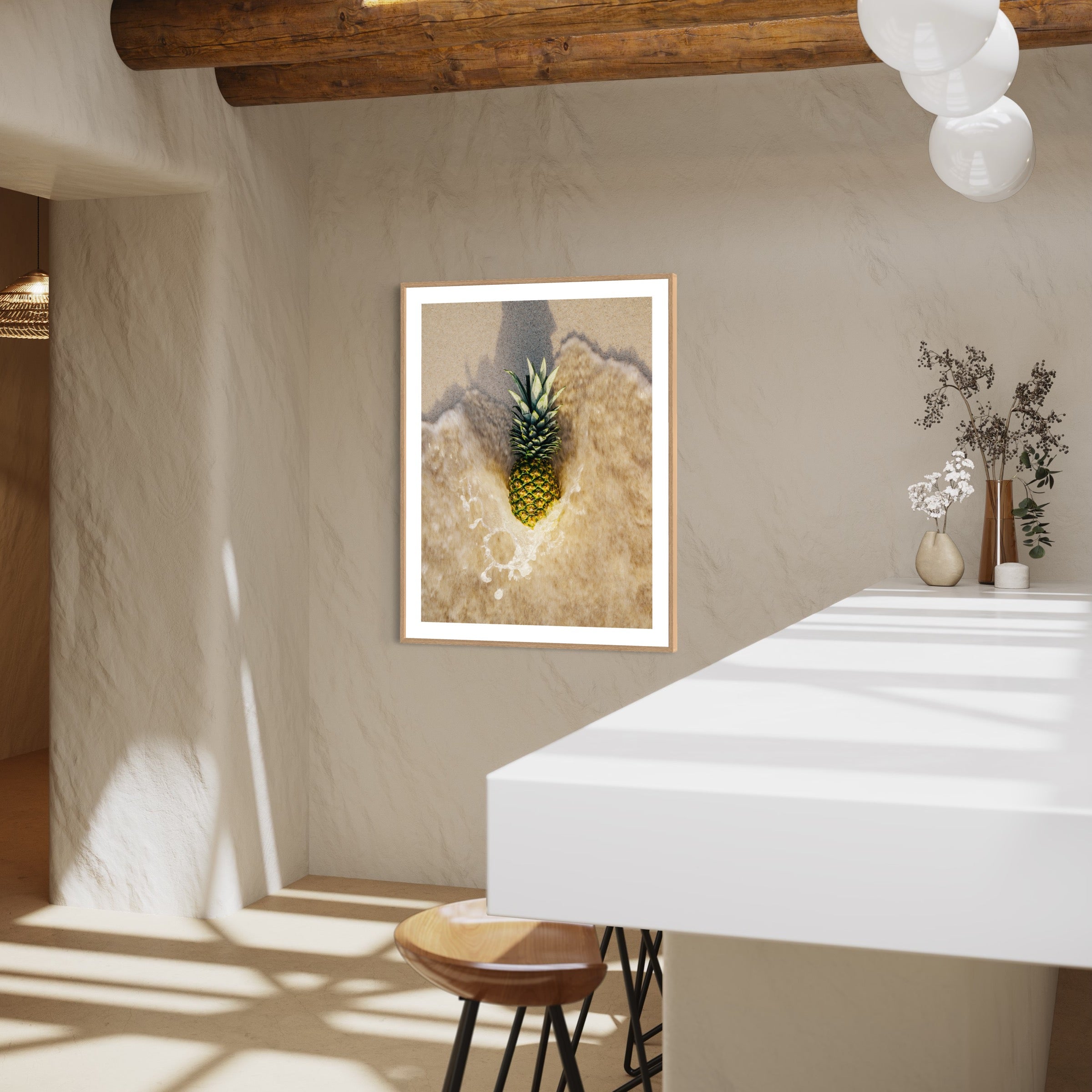 Pineapple Ashore - Moderno Wall Art Wall Art