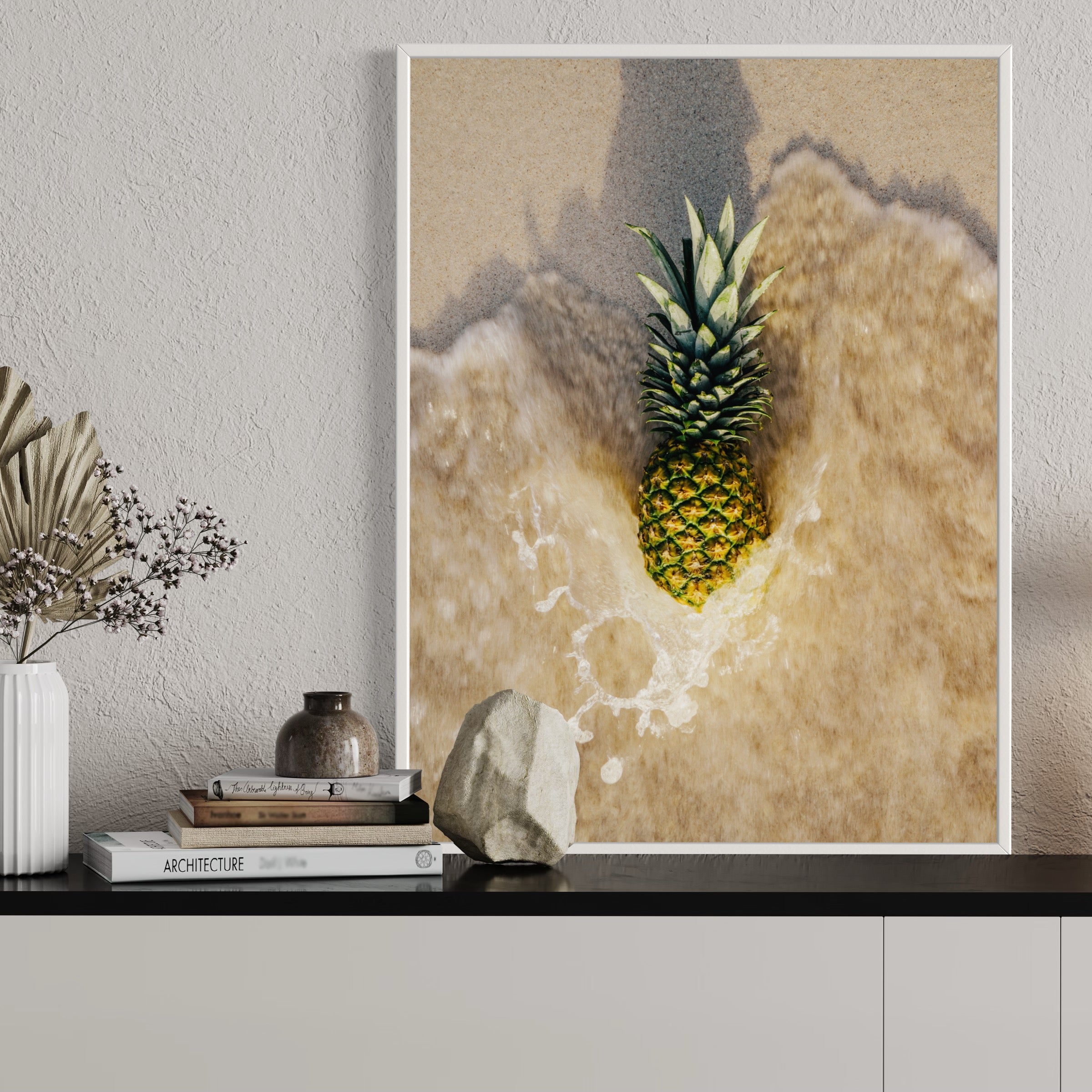 Pineapple Ashore - Moderno Wall Art Wall Art