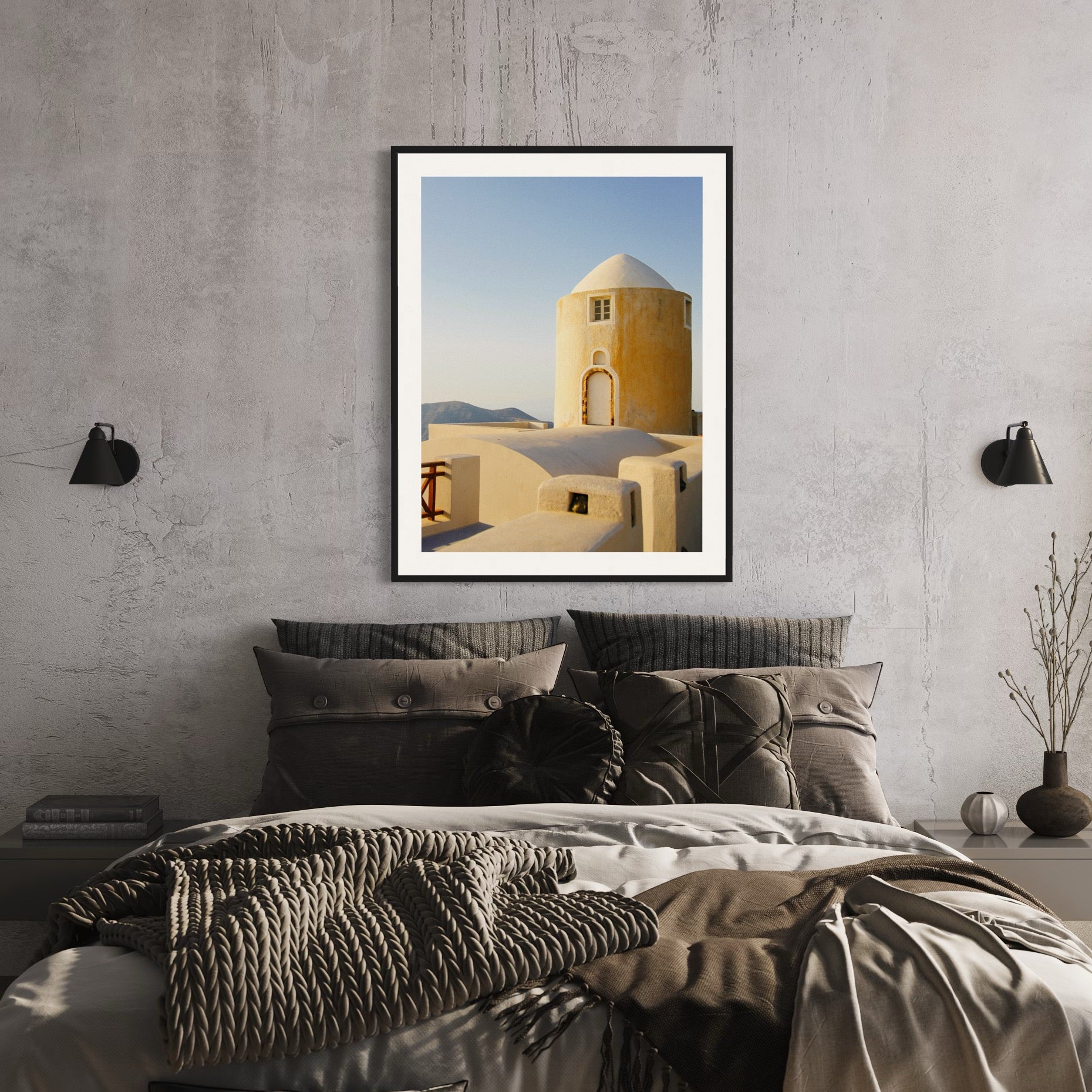 Santorini Architecture - Moderno Wall Art Wall Art