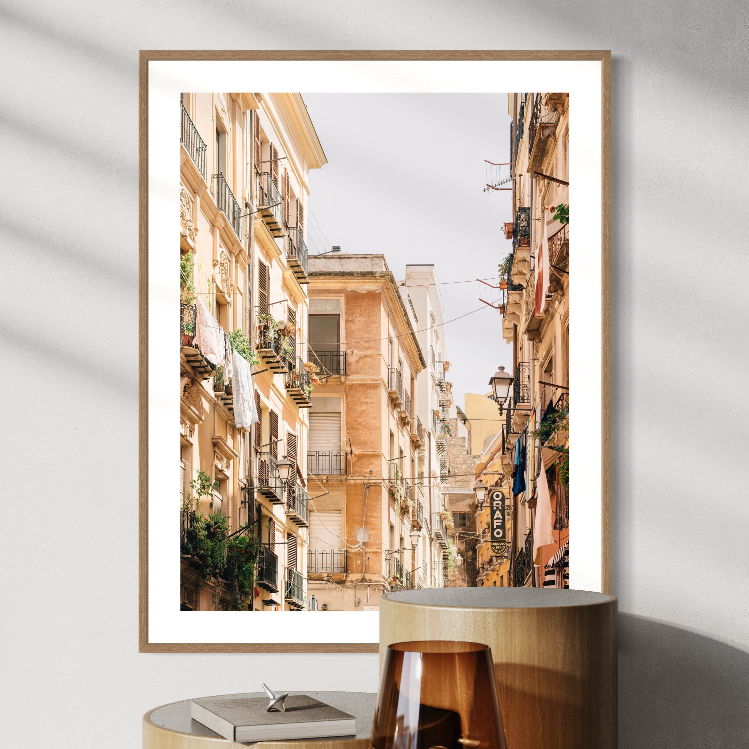 Vintage Italian Neighborhood - Moderno Wall Art Wall Art