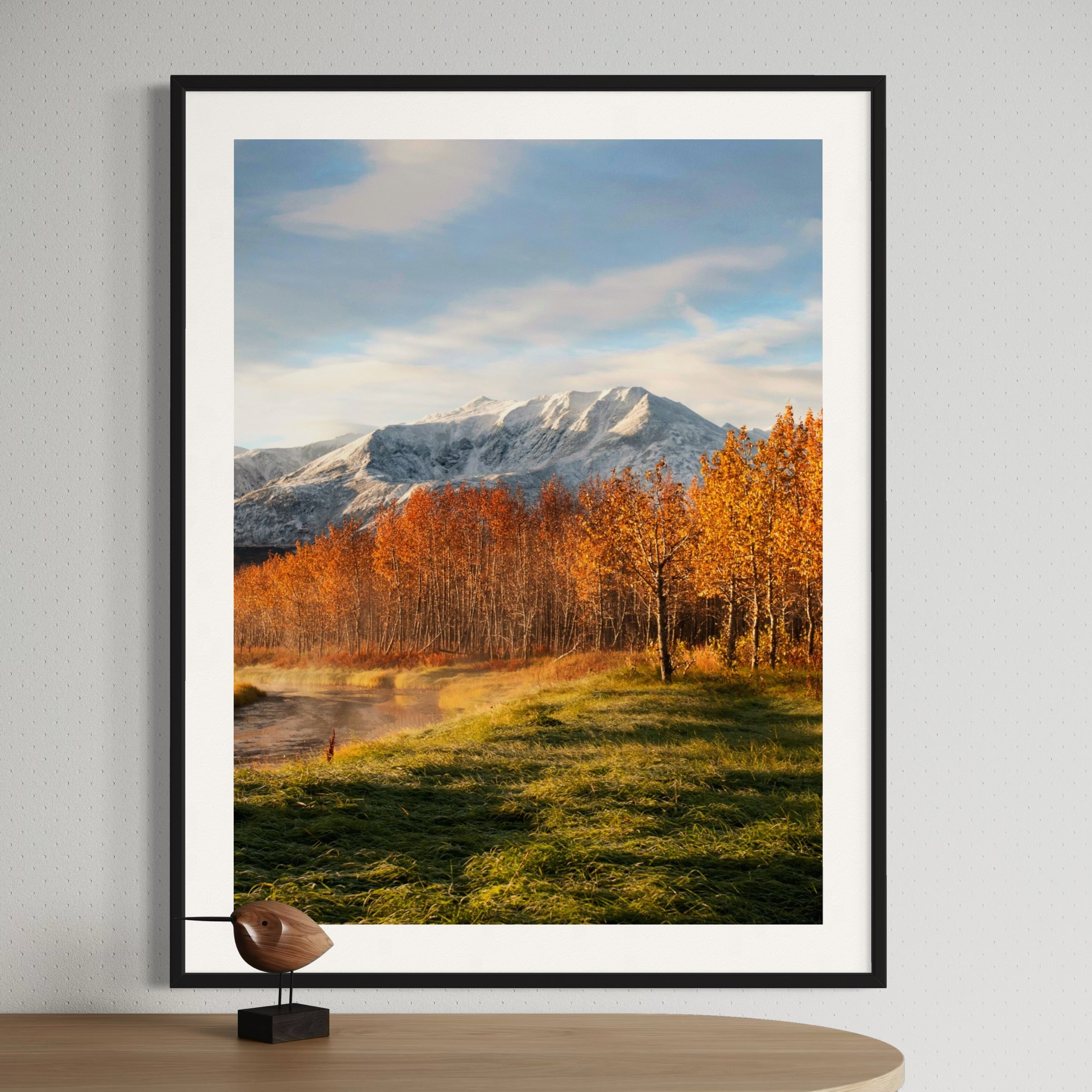 Autumn Sunrise in the Meadow - Moderno Wall Art Wall Art