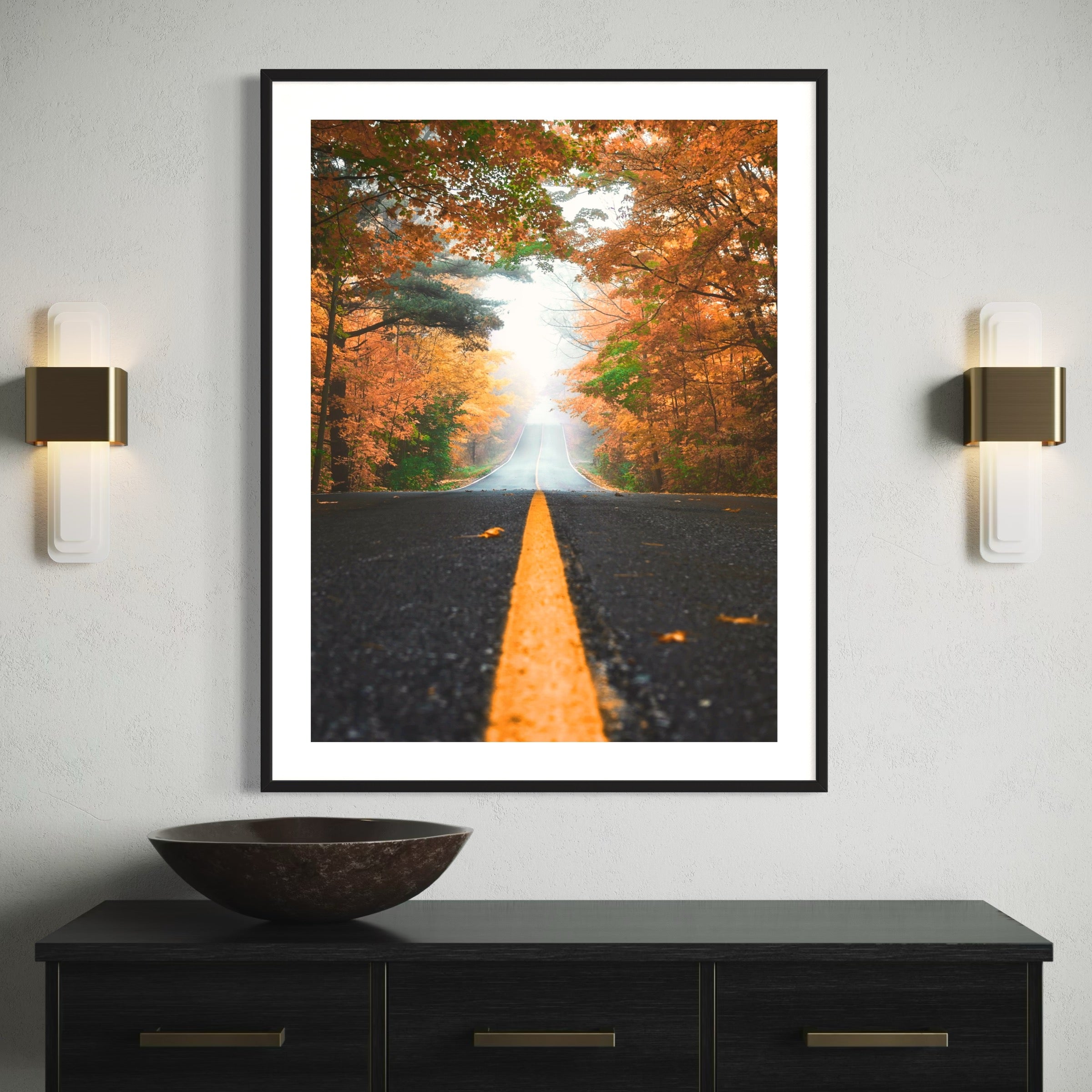 Road to Autumn - Moderno Wall Art Wall Art