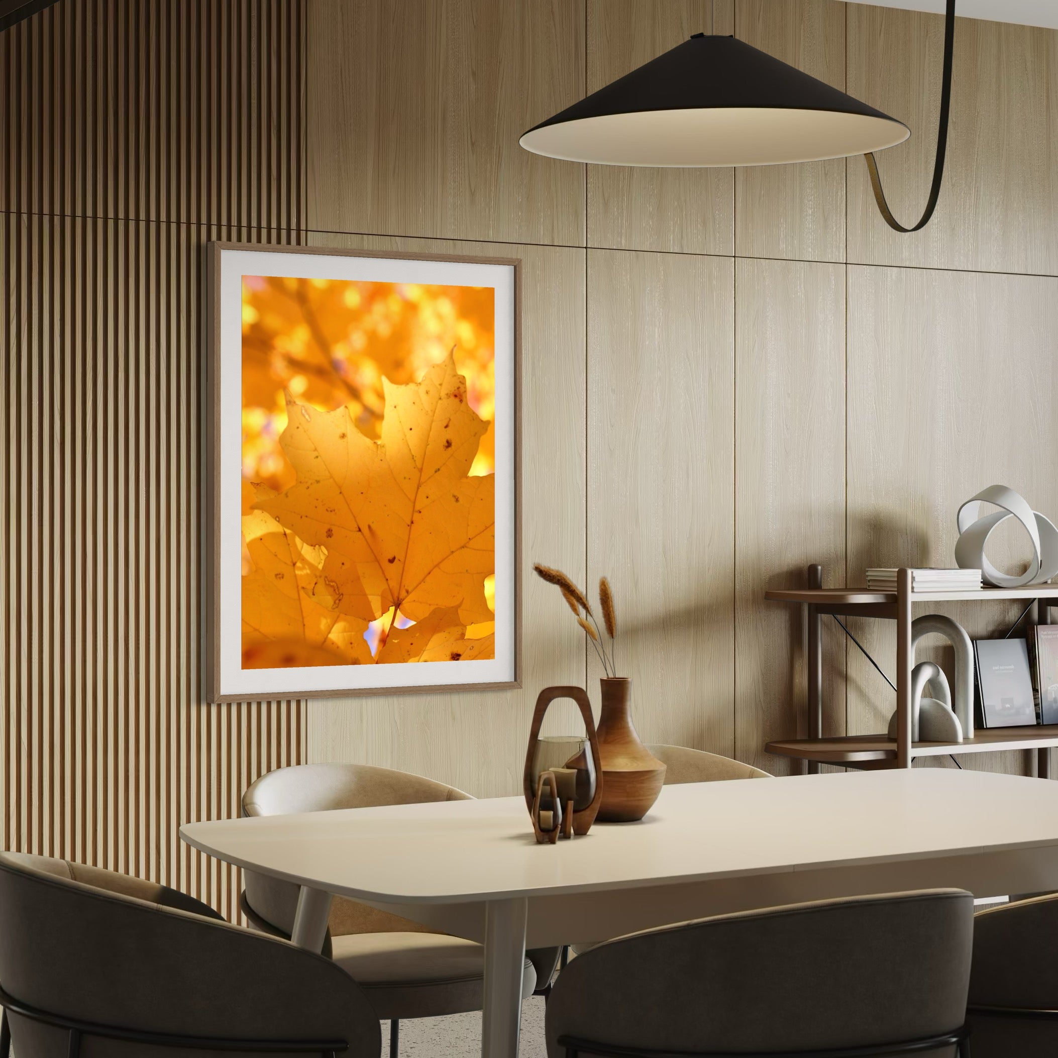 Yellow Leaves - Moderno Wall Art