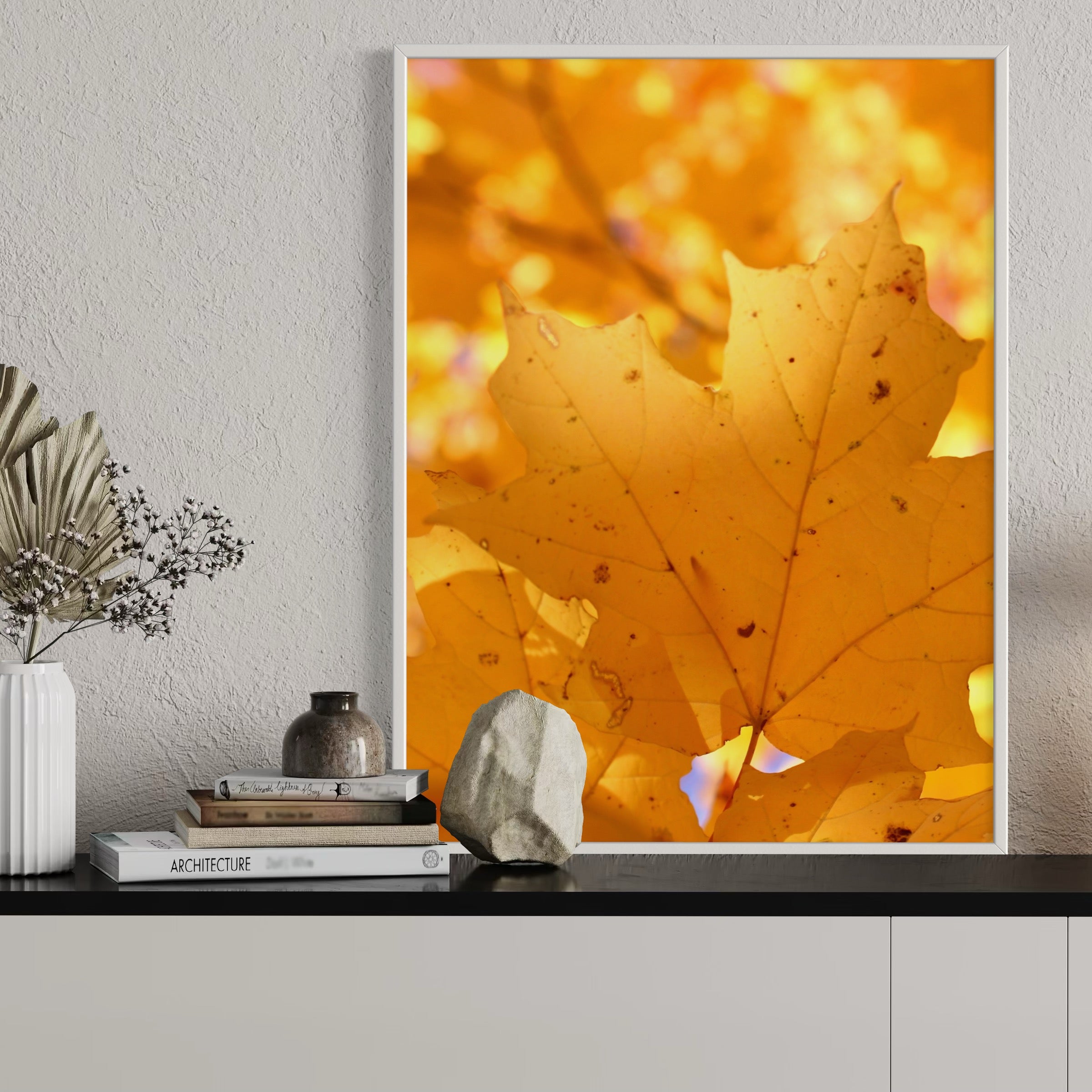 Yellow Leaves - Moderno Wall Art