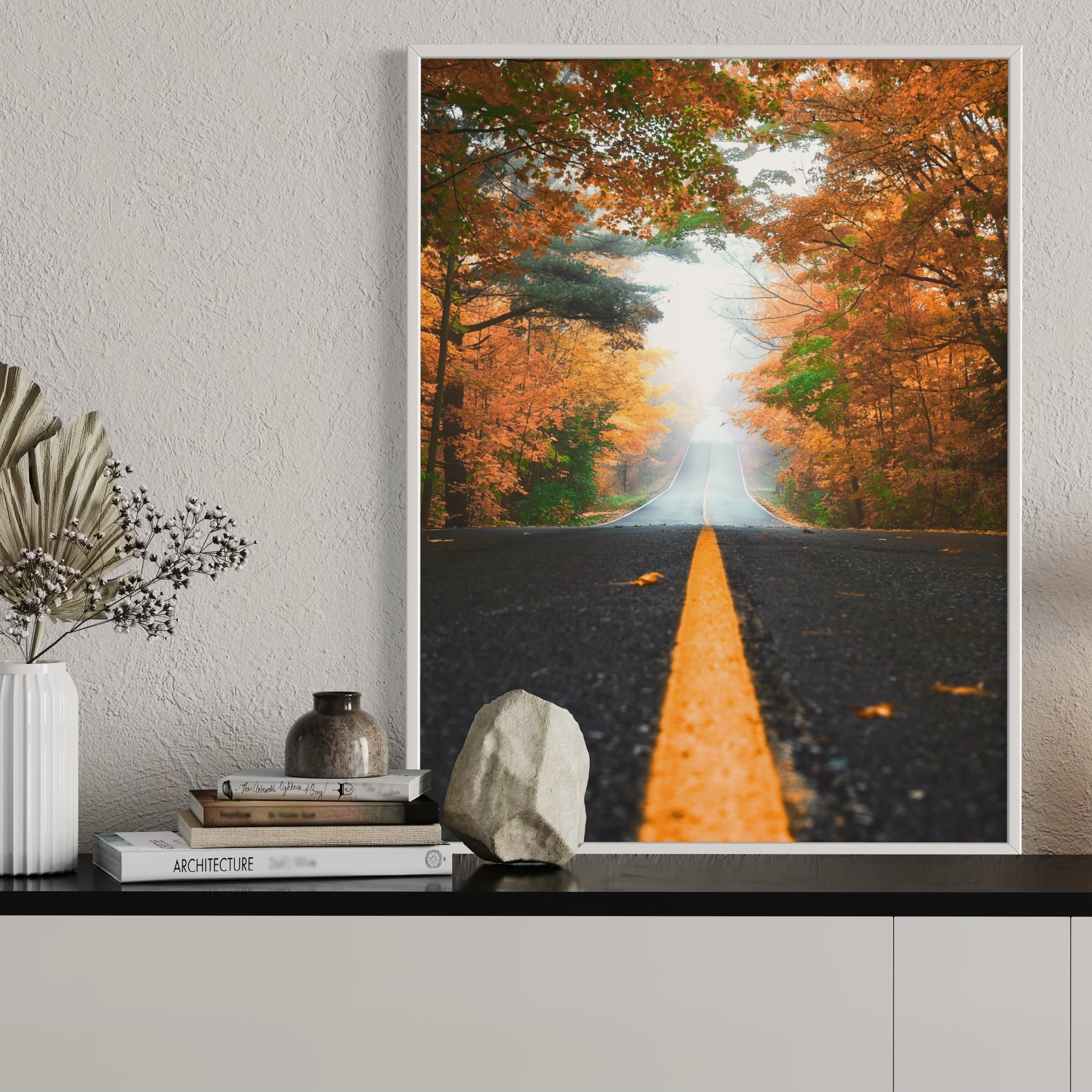 Road to Autumn - Moderno Wall Art Wall Art