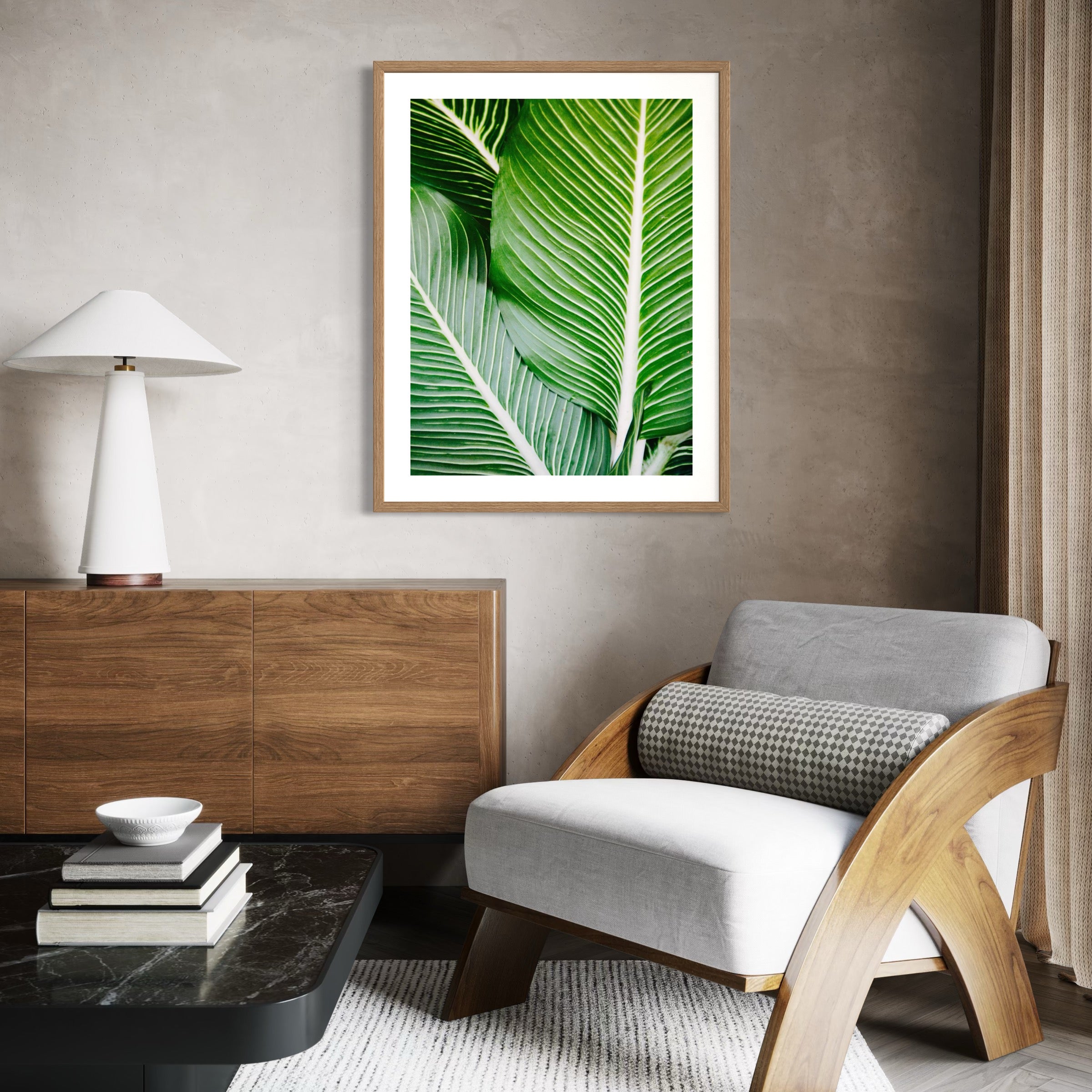 Vibrant Tropical Foliage - Moderno Wall Art Wall Art