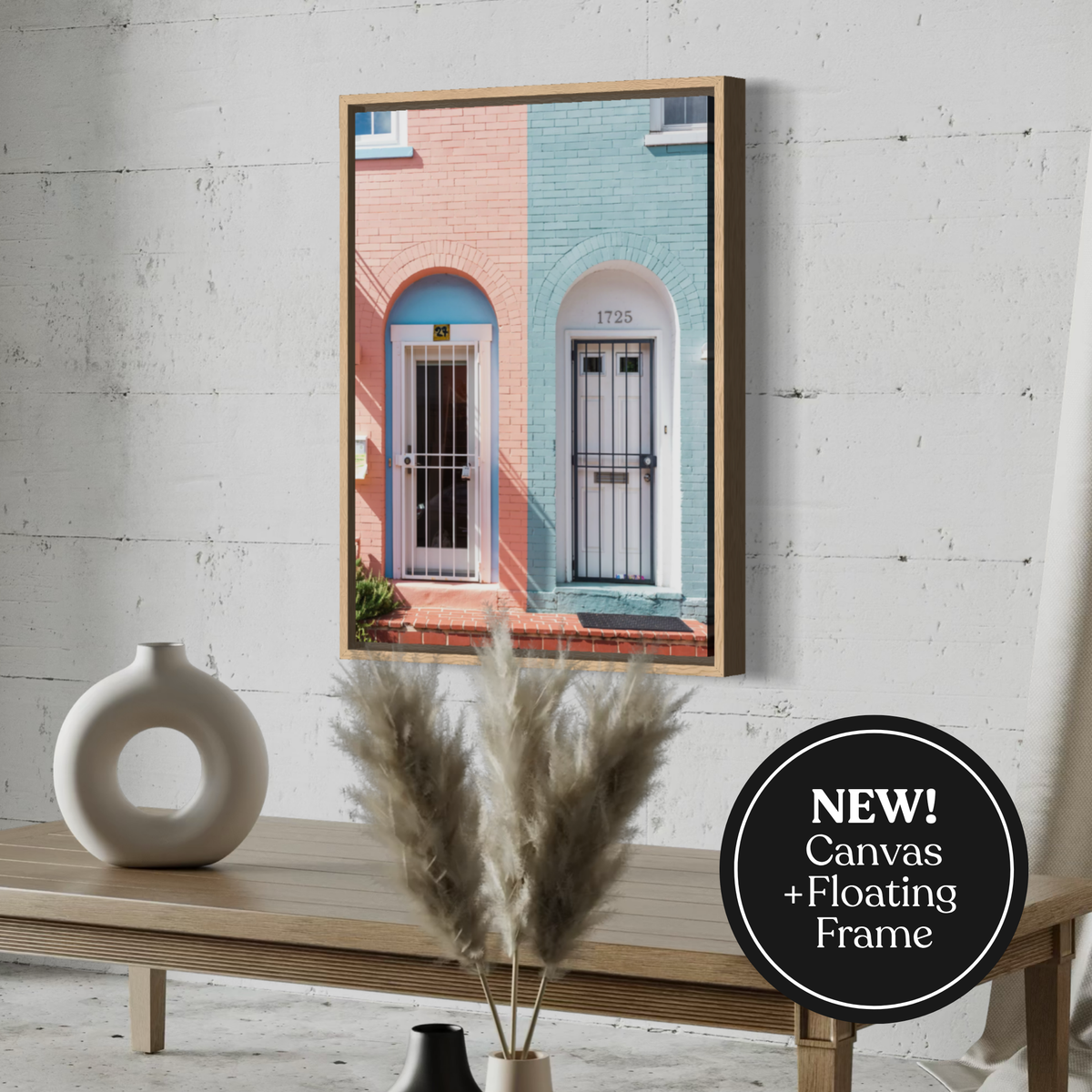 Pastel Row Houses