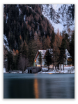 Evening at the Lakeside Cabin