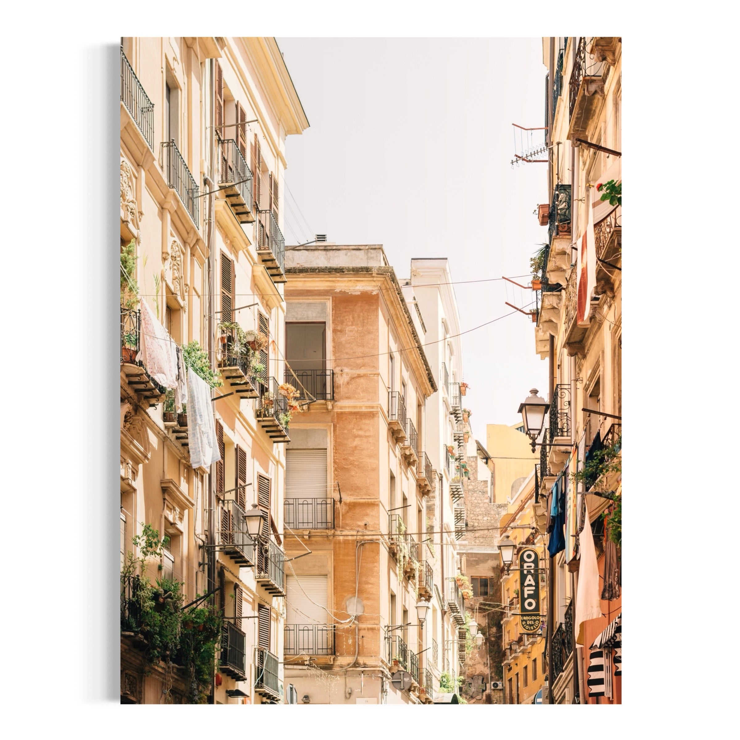 Vintage Italian Neighborhood - Moderno Wall Art Wall Art