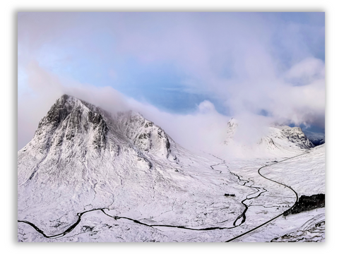 Winding River and Snowy Peaks