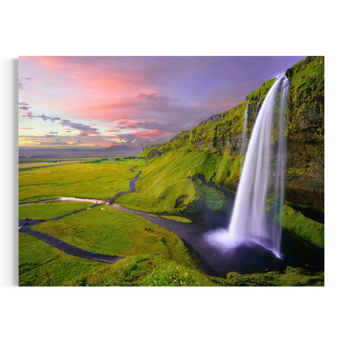 Serene Waterfall - Moderno Wall Art Wall Art