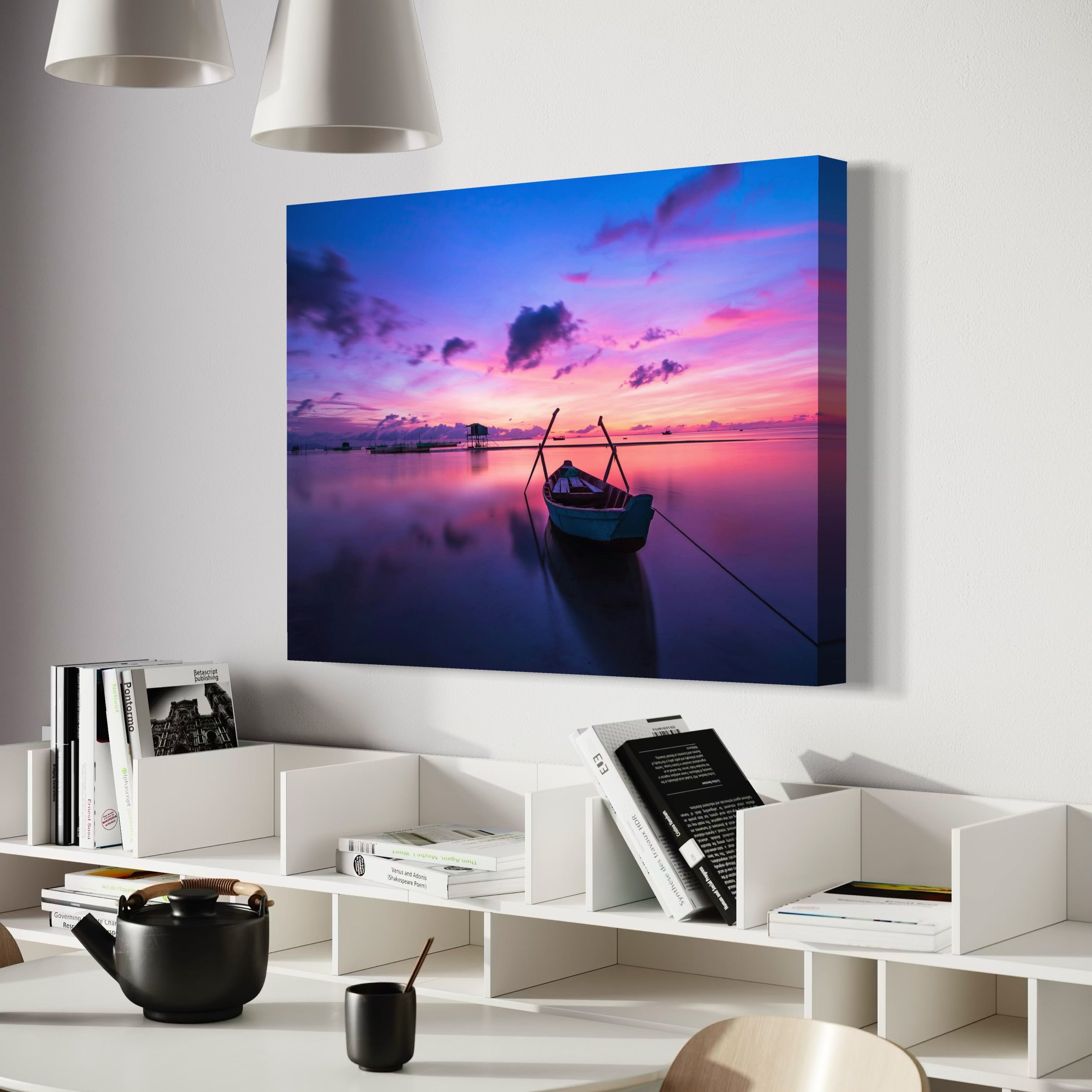Floating in Color - Moderno Wall Art Wall Art