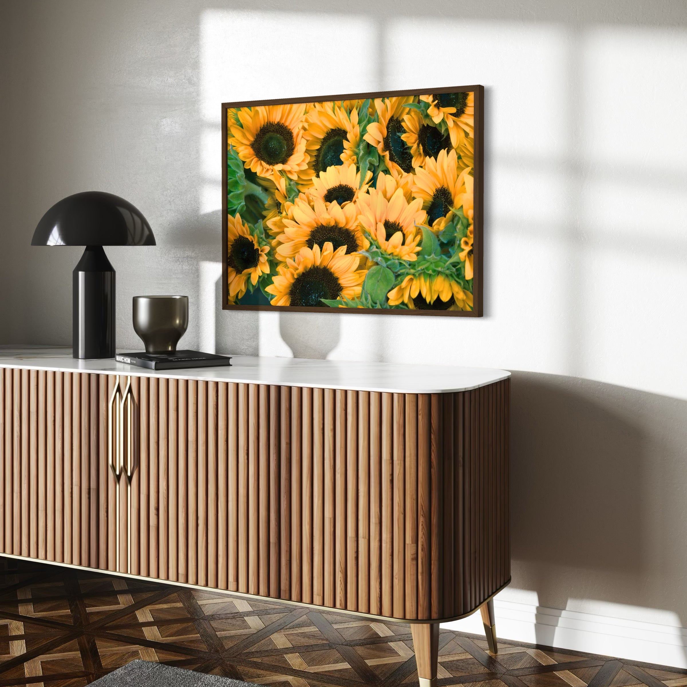 Sunflower Field - Moderno Wall Art Wall Art