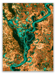 Satellite View of the Mississippi River