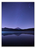 Mountain Reflections at Night