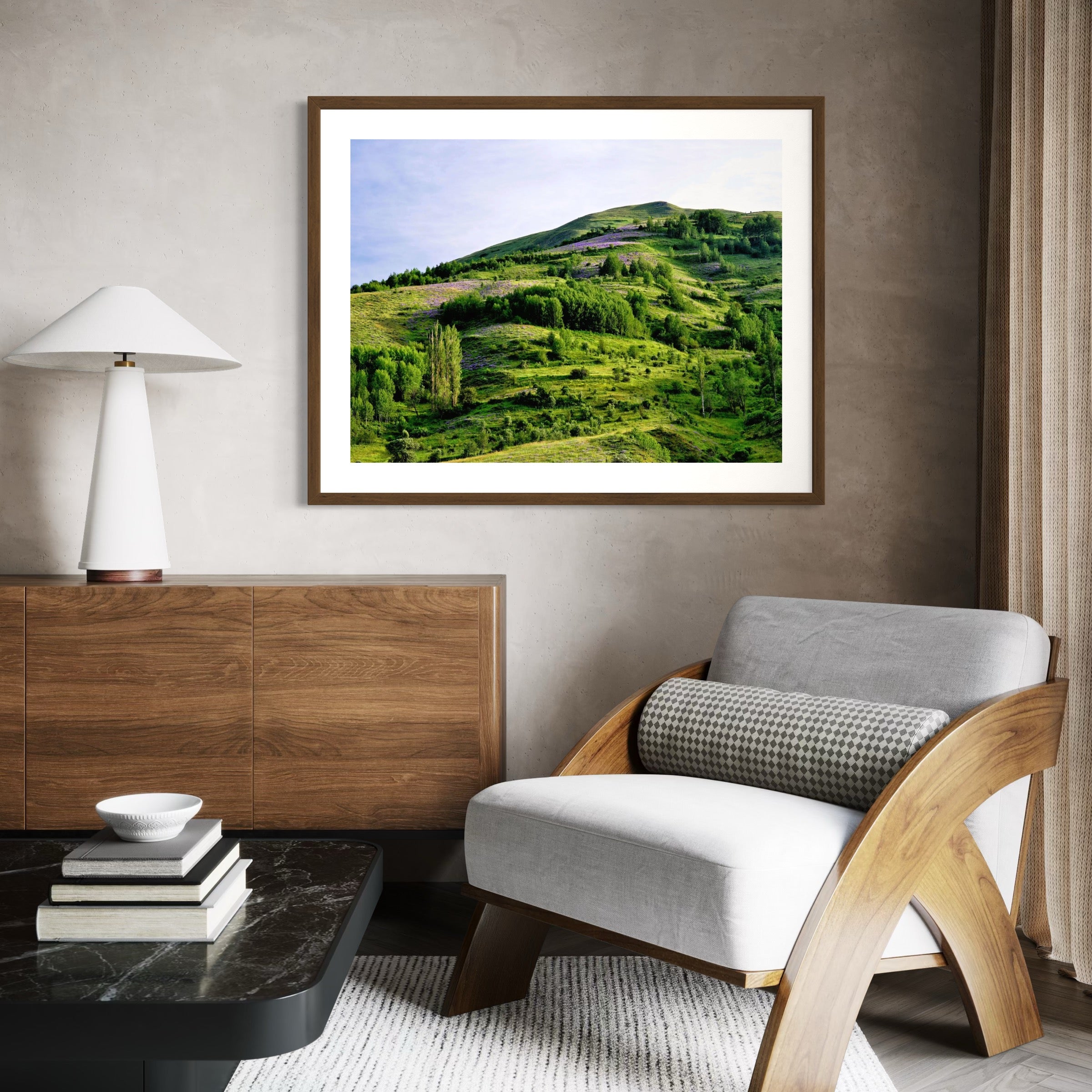Lush Hillside - Moderno Wall Art Wall Art
