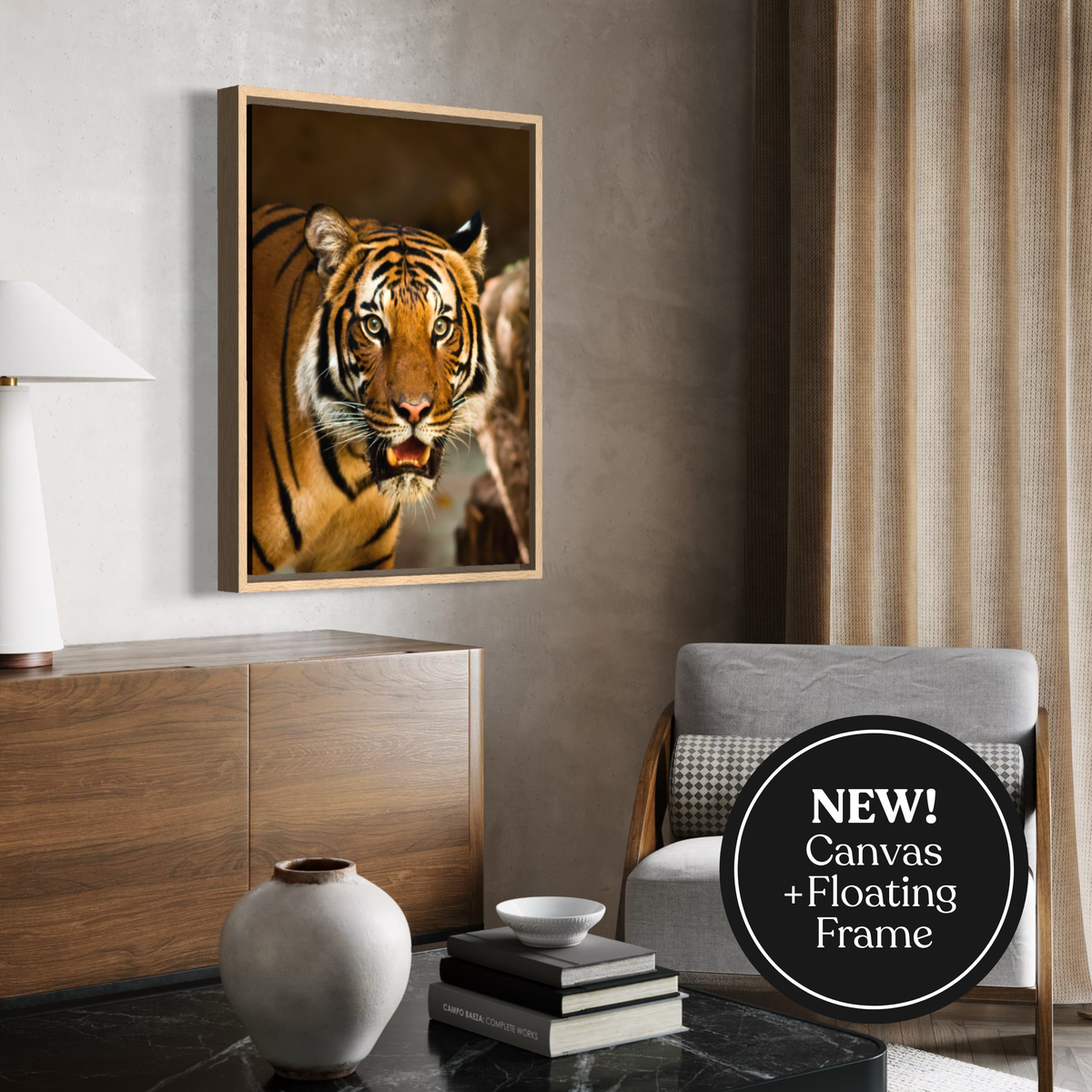 Le regard intense d'un tigre