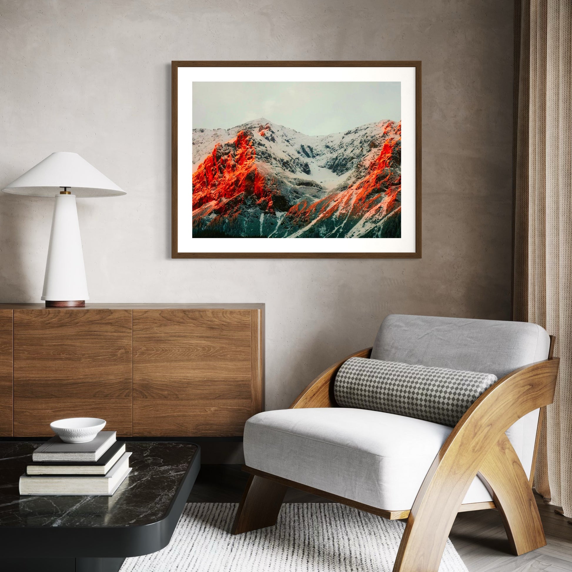 Fire on the Mountain - Moderno Wall Art Wall Art