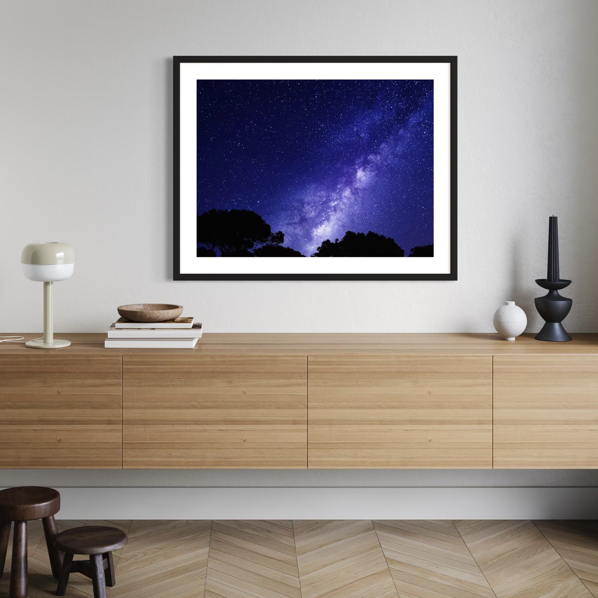 Starlit Wilderness - Moderno Wall Art Wall Art