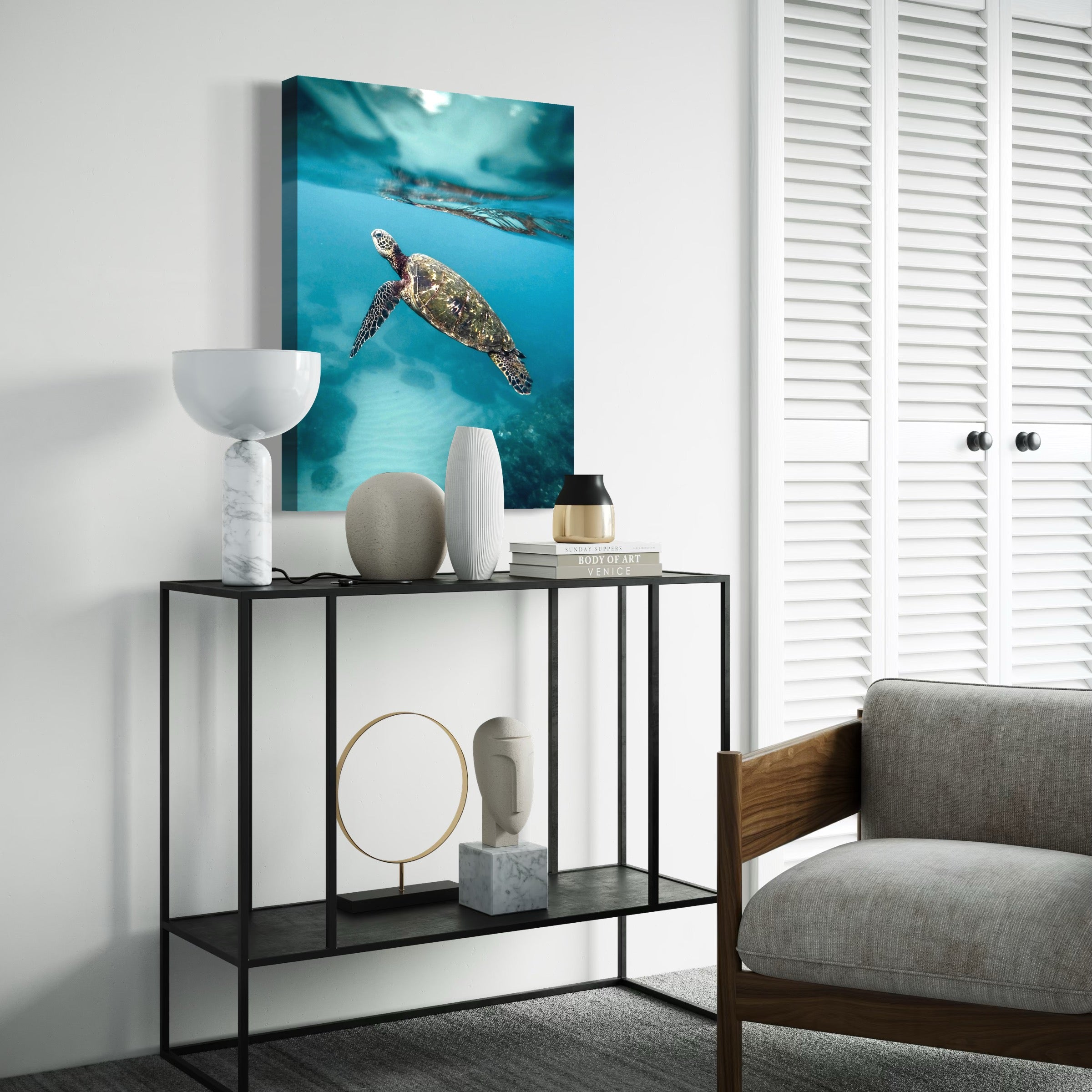 Grace Beneath the Waves - Moderno Wall Art Wall Art