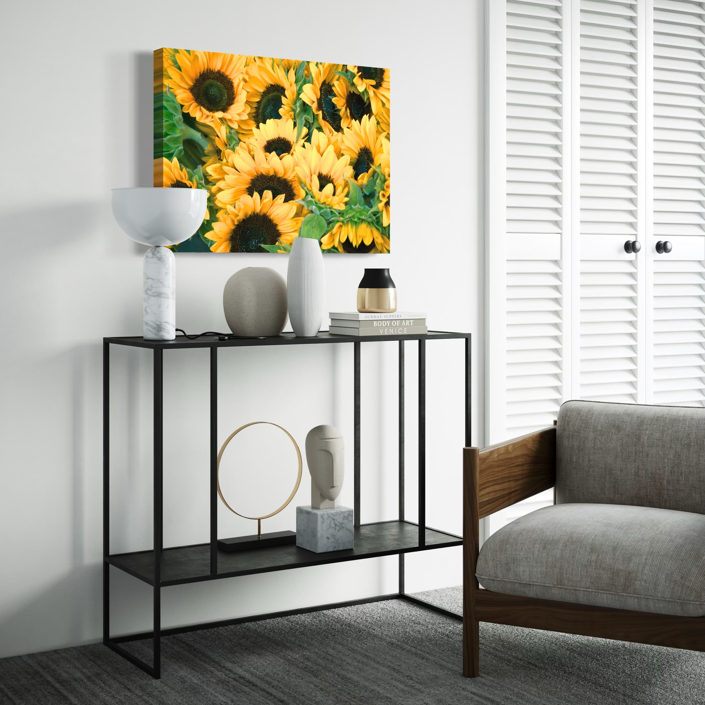Sunflower Field - Moderno Wall Art Wall Art