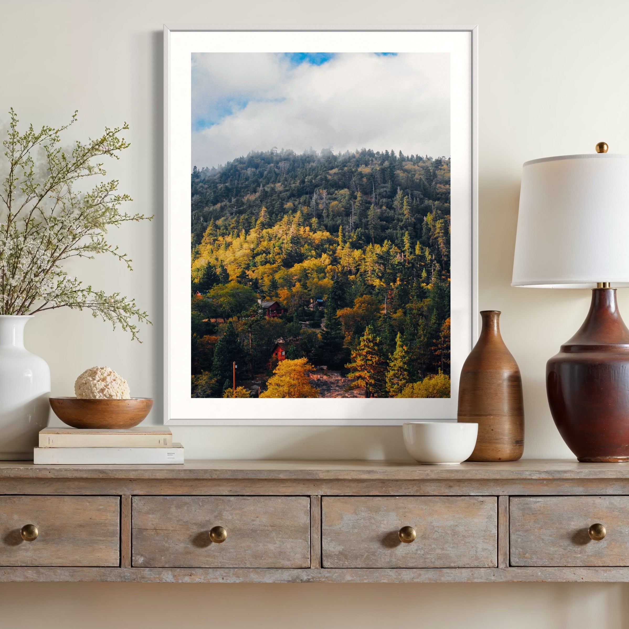 Autumn Hillside - Moderno Wall Art Wall Art