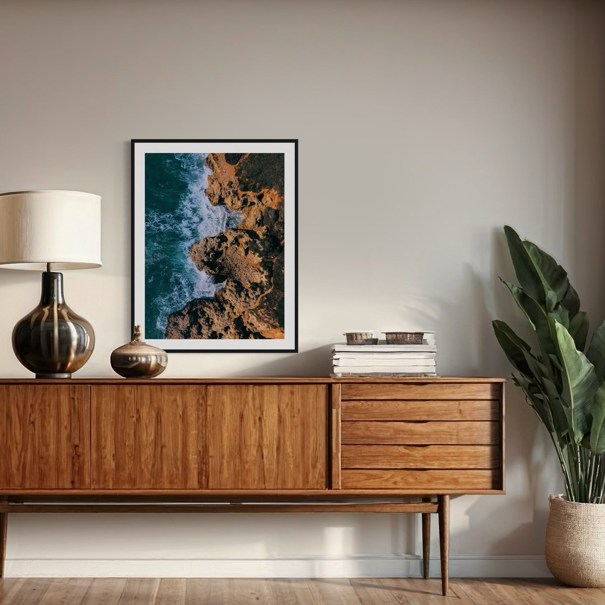 Land Meets Sea - Moderno Wall Art
