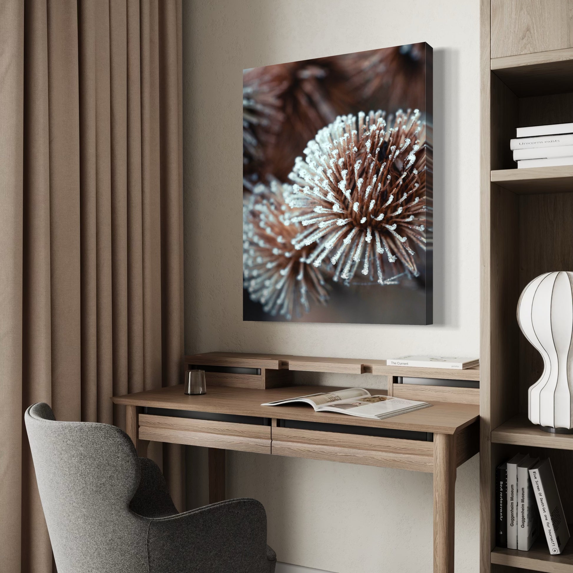 Dried Globe Thistle - Moderno Wall Art