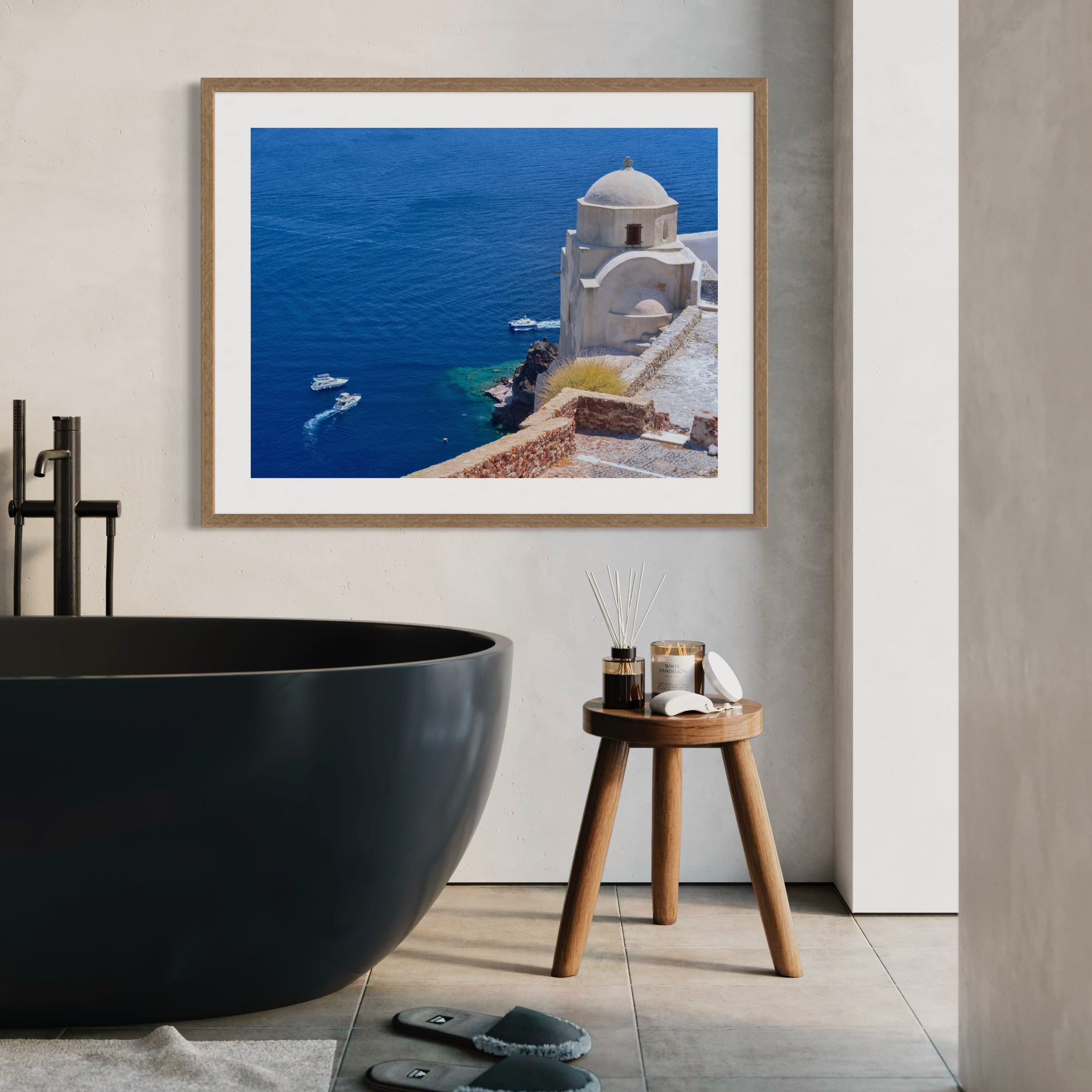 Iconic Greek View - Moderno Wall Art Wall Art