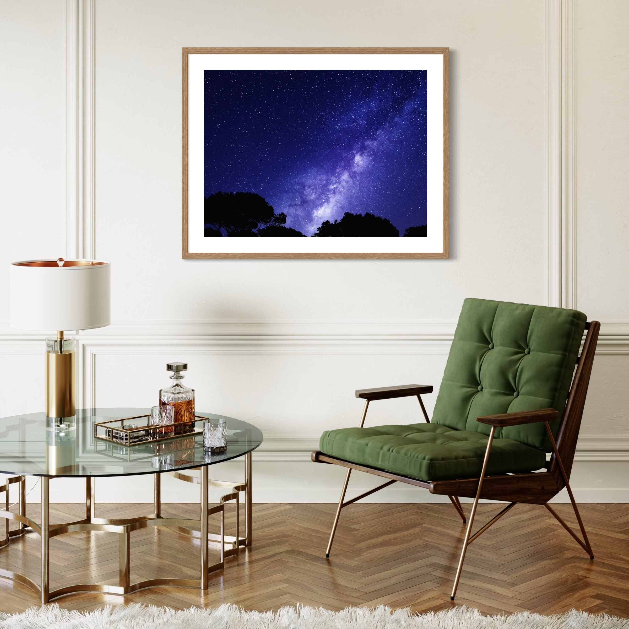 Starlit Wilderness - Moderno Wall Art Wall Art