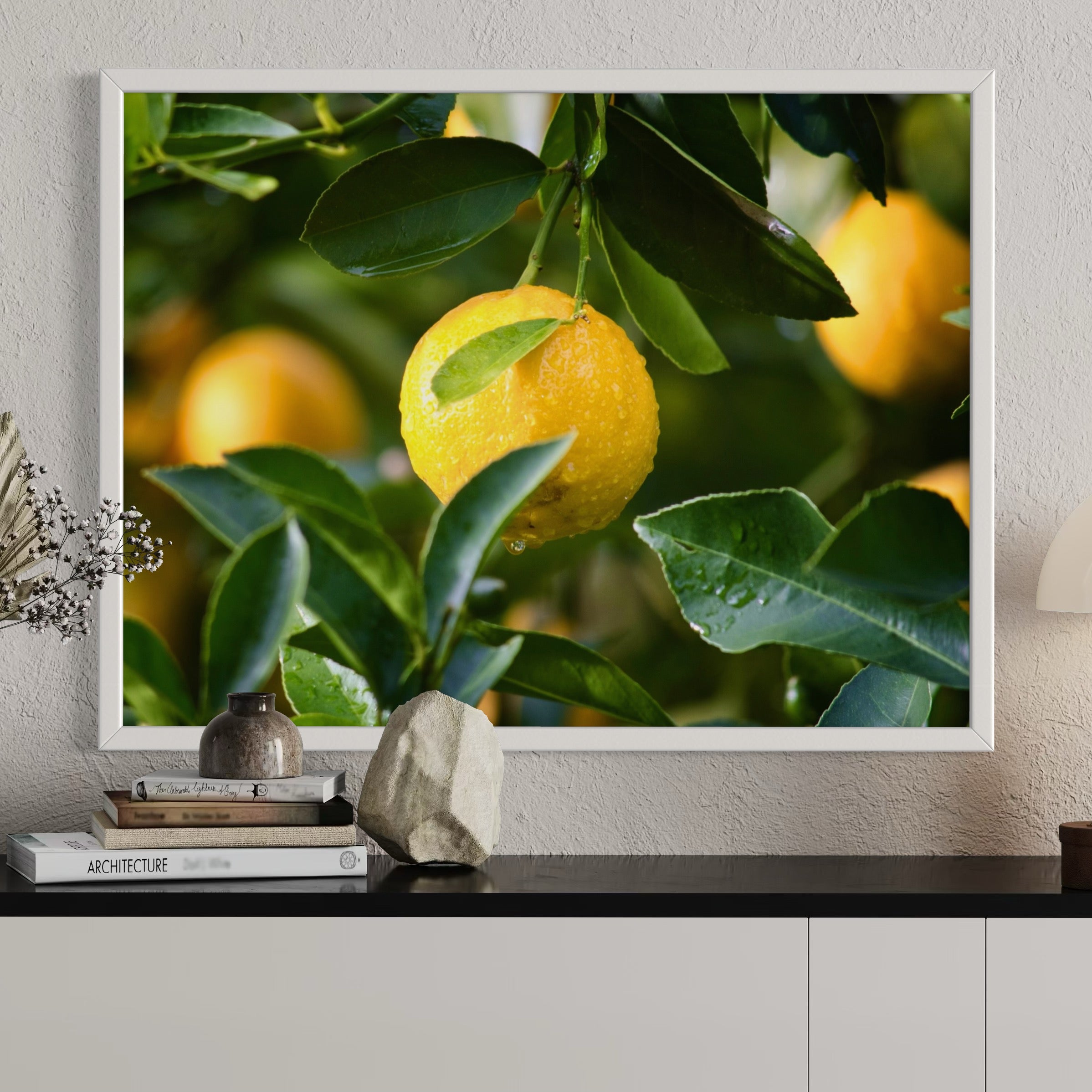 Lemon In Focus - Moderno Wall Art Wall Art