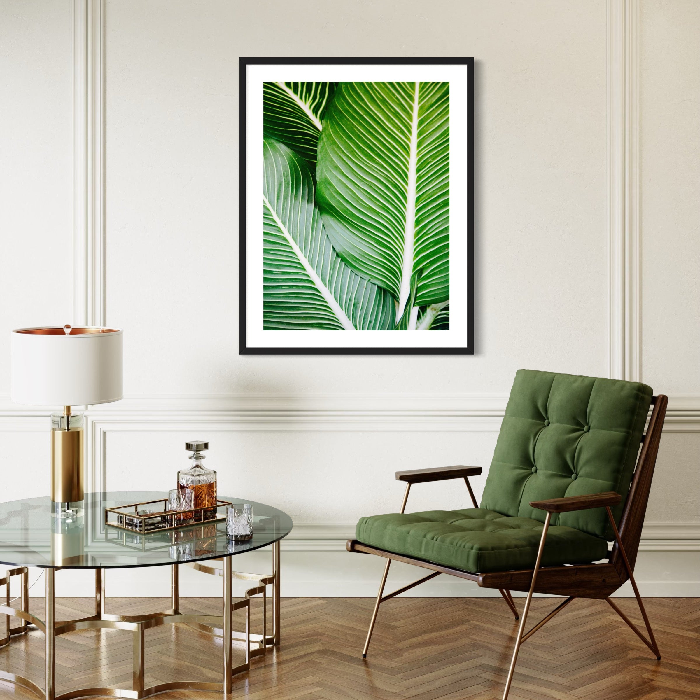 Vibrant Tropical Foliage - Moderno Wall Art Wall Art